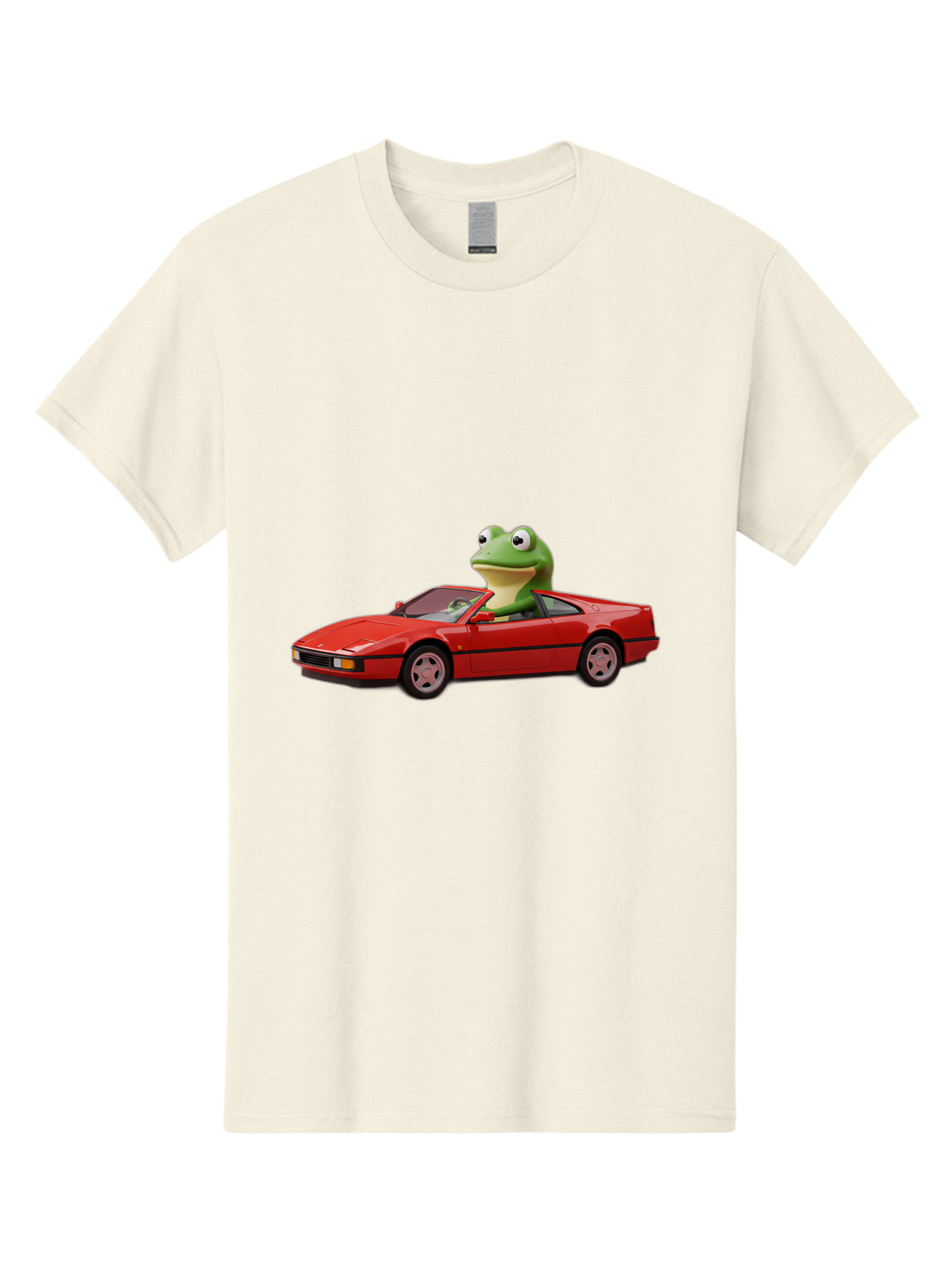 Frog-In-Red-Sports-Car-2 Men'S Graphic Tee, 100% Cotton, Comfortable Casual Summer Wear, Machine Washable, Vintage Camera, Old Camera, Antique Camera, Black Camera, Classic Photography, Photography Equipment, Nostalgic Device, Film Camera, Baf837