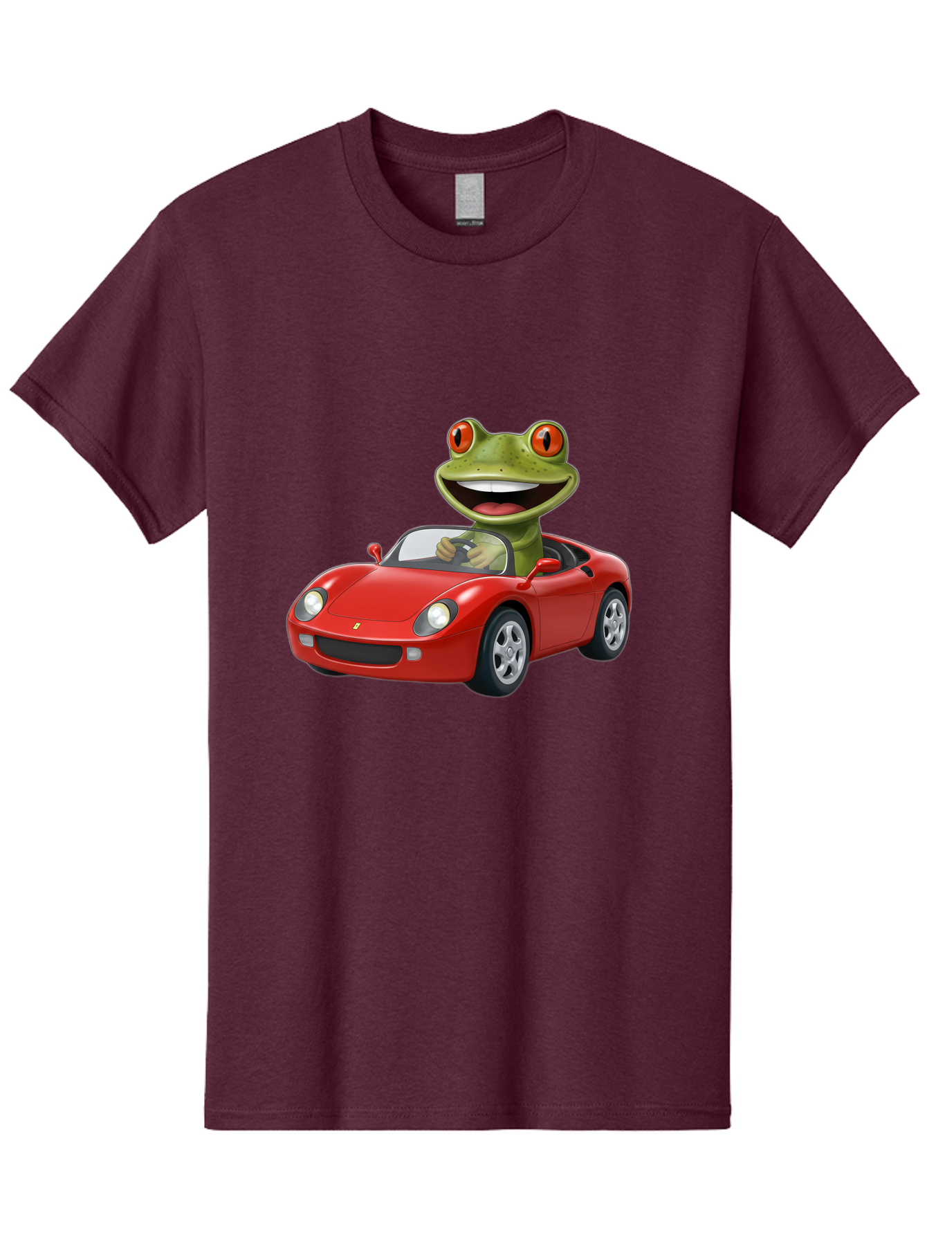 Frog-In-Red-Sports-Car Men'S Graphic Tee, 100% Cotton, Comfortable Casual Summer Wear, Machine Washable, Vintage Camera, Old Camera, Antique Camera, Black Camera, Classic Photography, Photography Equipment, Nostalgic Device, Film Camera, Baf838