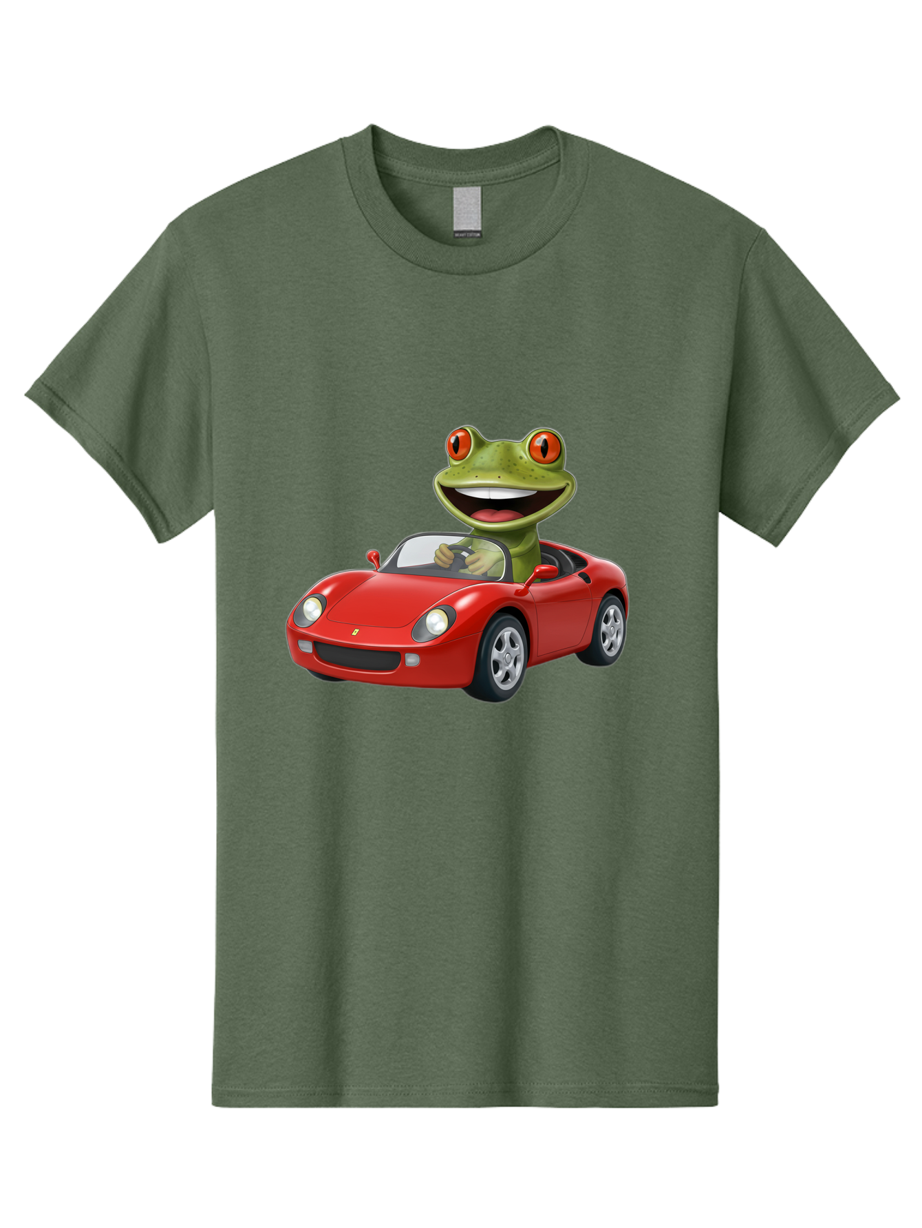 Frog-In-Red-Sports-Car Men'S Graphic Tee, 100% Cotton, Comfortable Casual Summer Wear, Machine Washable, Vintage Camera, Old Camera, Antique Camera, Black Camera, Classic Photography, Photography Equipment, Nostalgic Device, Film Camera, Baf838