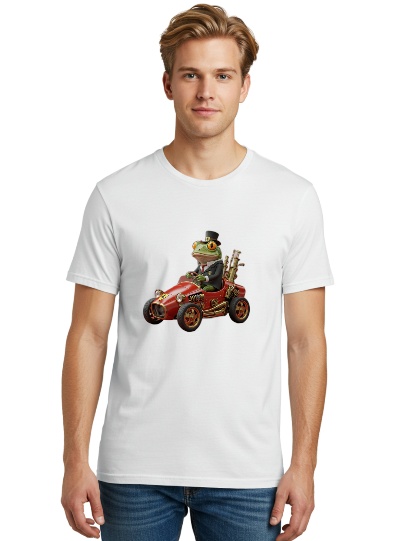 Frog-In-Tuxedo-And-Top-Hat Men'S Graphic Tee, 100% Cotton, Comfortable Casual Summer Wear, Machine Washable, Vintage Camera, Old Camera, Antique Camera, Black Camera, Classic Photography, Photography Equipment, Nostalgic Device, Film Camera, Baf839