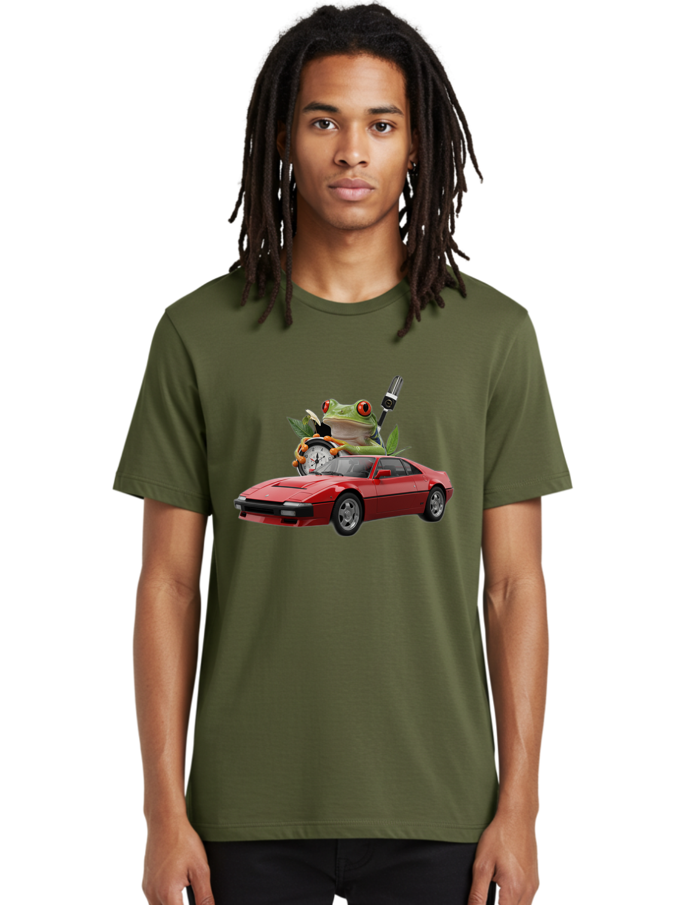 Frog-On-Car Men'S Graphic Tee, 100% Cotton, Comfortable Casual Summer Wear, Machine Washable, Vintage Camera, Old Camera, Antique Camera, Black Camera, Classic Photography, Photography Equipment, Nostalgic Device, Film Camera, Camera Art Baf843