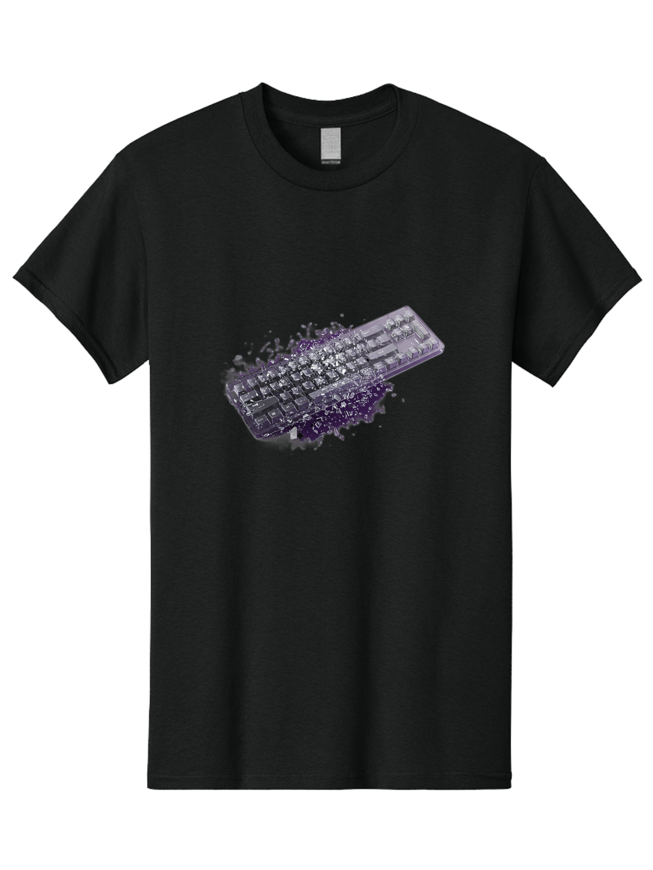 Keyboard-Disintegrating Men'S Graphic Tee, 100% Cotton, Comfortable Casual Summer Wear, Machine Washable, Vintage Camera, Old Camera, Antique Camera, Black Camera, Classic Photography, Photography Equipment, Nostalgic Device, Film Camera, Baf862