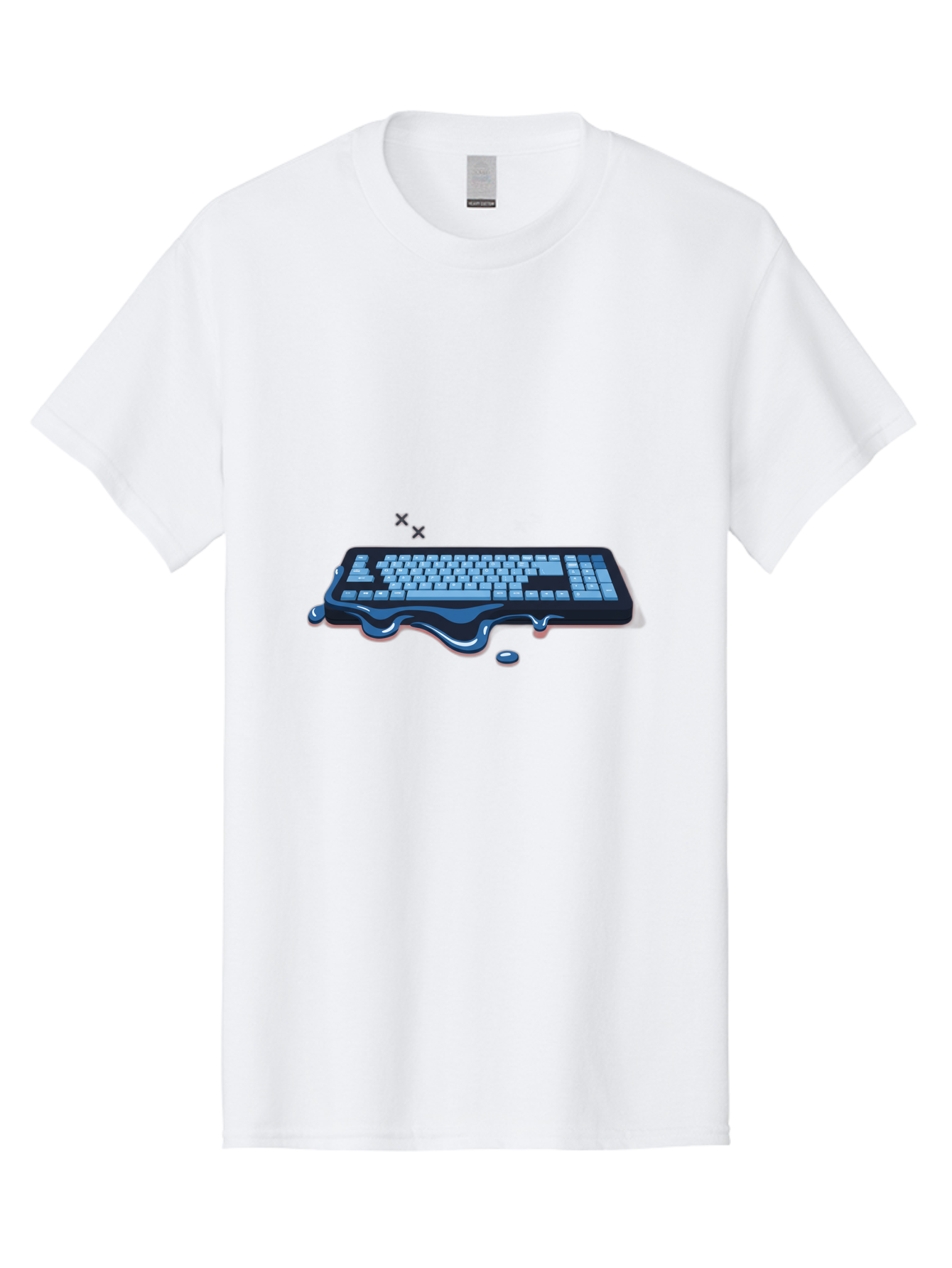 Keyboard-With-Liquid Men'S Graphic Tee, 100% Cotton, Comfortable Casual Summer Wear, Machine Washable, Vintage Camera, Old Camera, Antique Camera, Black Camera, Classic Photography, Photography Equipment, Nostalgic Device, Film Camera, Baf865