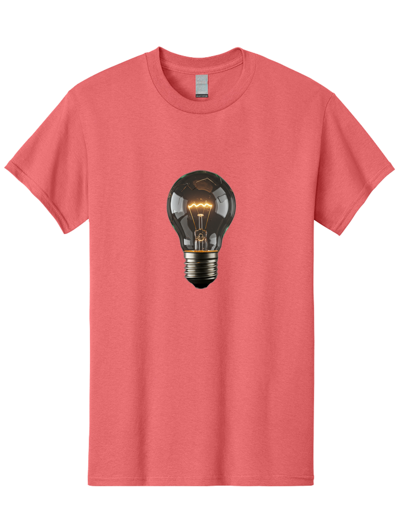 Light-Bulb-1 Men'S Graphic Tee, 100% Cotton, Comfortable Casual Summer Wear, Machine Washable, Vintage Camera, Old Camera, Antique Camera, Black Camera, Classic Photography, Photography Equipment, Nostalgic Device, Film Camera, Camera Art Baf872