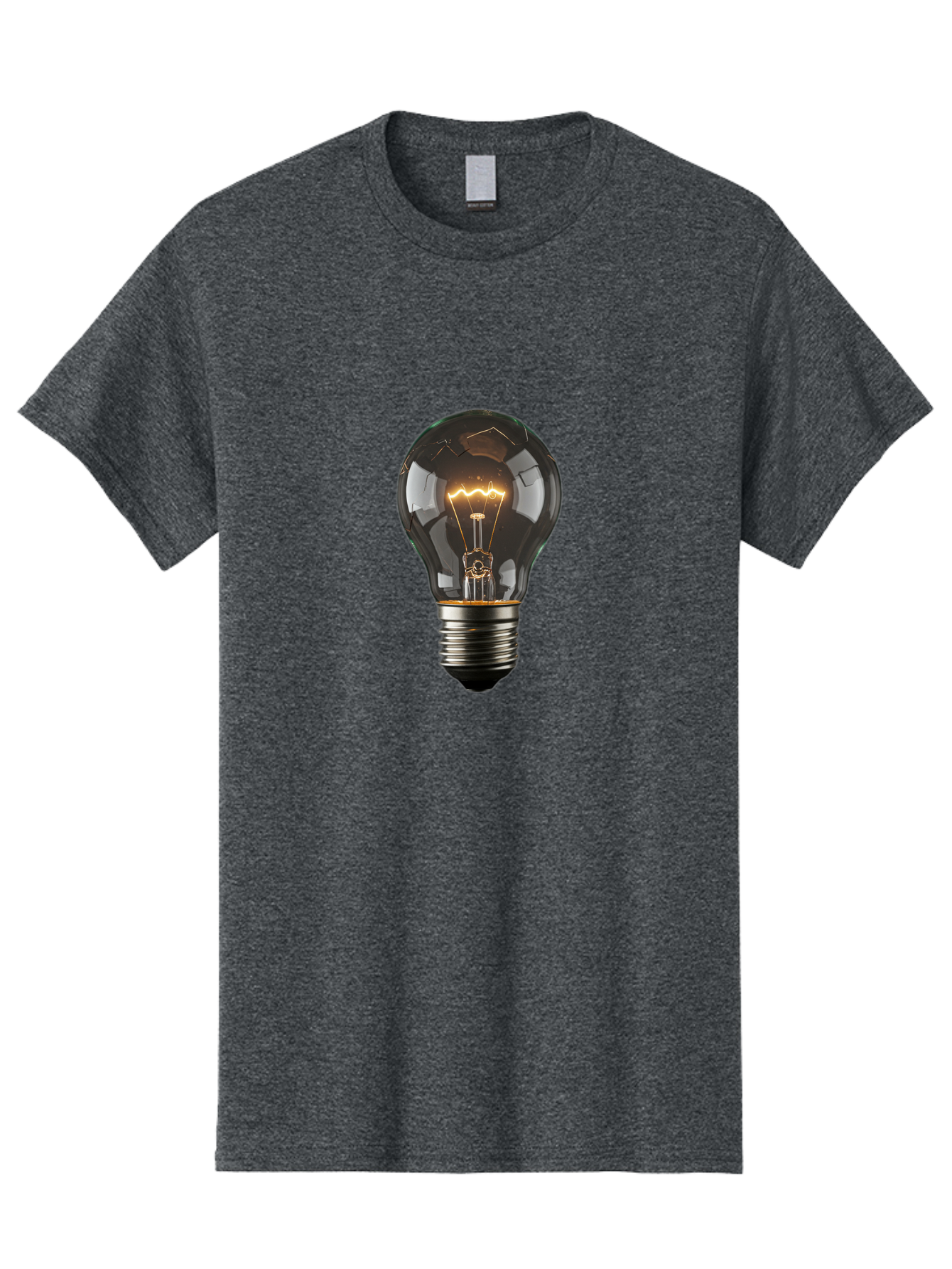 Light-Bulb-1 Men'S Graphic Tee, 100% Cotton, Comfortable Casual Summer Wear, Machine Washable, Vintage Camera, Old Camera, Antique Camera, Black Camera, Classic Photography, Photography Equipment, Nostalgic Device, Film Camera, Camera Art Baf872