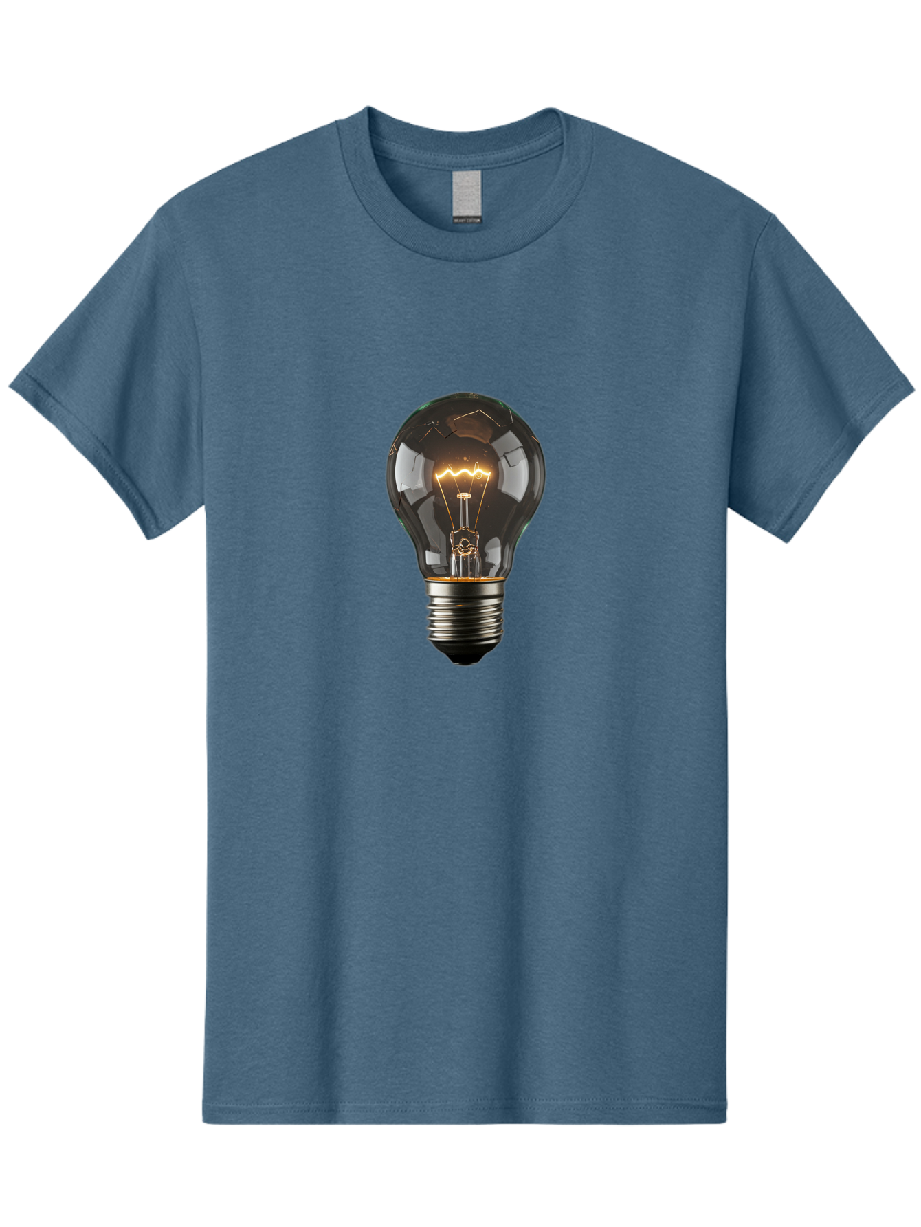 Light-Bulb-1 Men'S Graphic Tee, 100% Cotton, Comfortable Casual Summer Wear, Machine Washable, Vintage Camera, Old Camera, Antique Camera, Black Camera, Classic Photography, Photography Equipment, Nostalgic Device, Film Camera, Camera Art Baf872