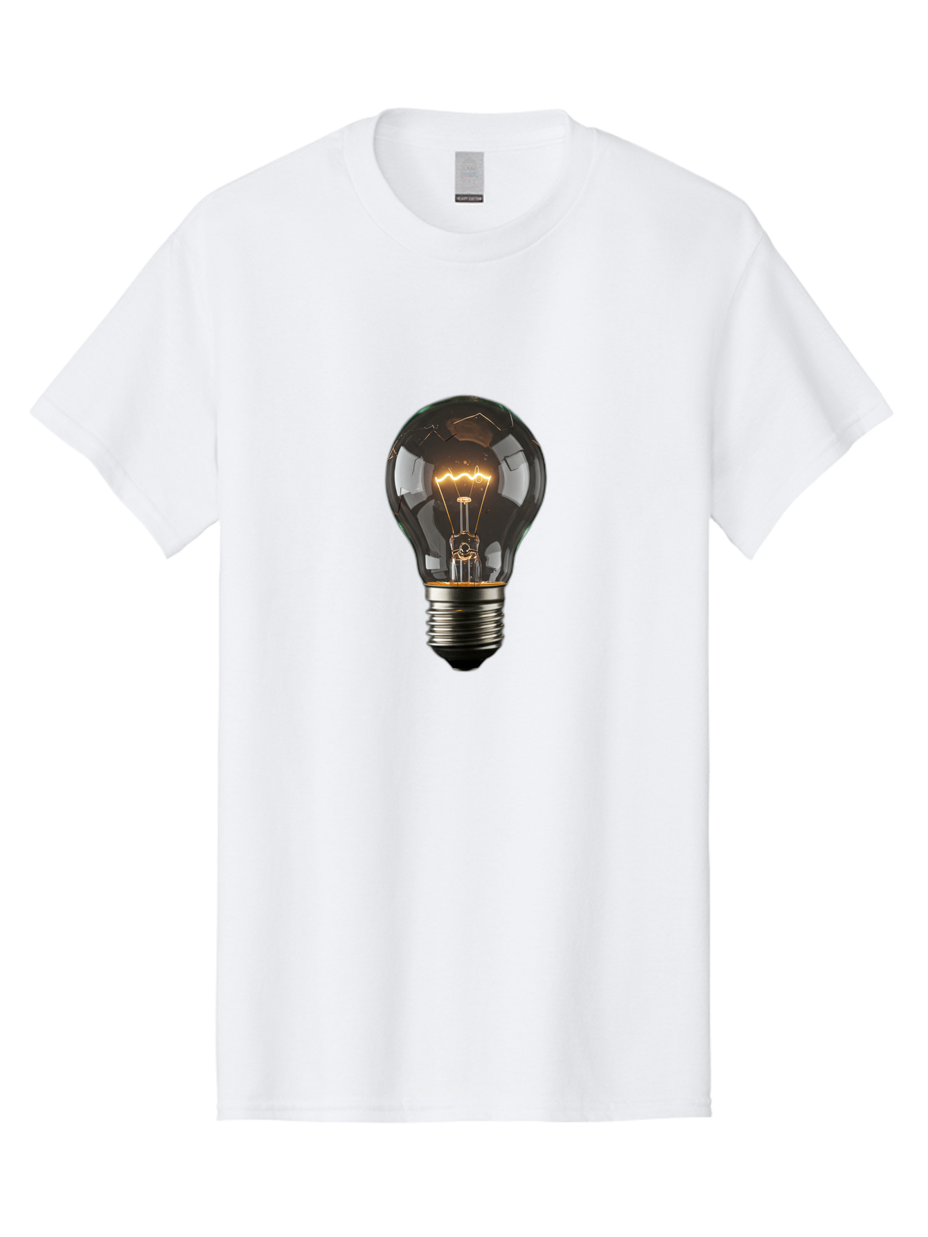Light-Bulb-1 Men'S Graphic Tee, 100% Cotton, Comfortable Casual Summer Wear, Machine Washable, Vintage Camera, Old Camera, Antique Camera, Black Camera, Classic Photography, Photography Equipment, Nostalgic Device, Film Camera, Camera Art Baf872