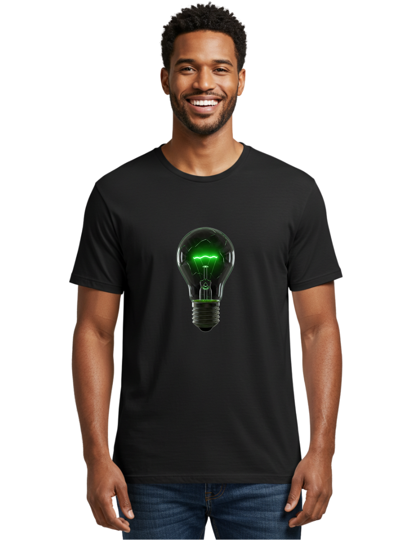 Light-Bulb-10 Men'S Graphic Tee, 100% Cotton, Comfortable Casual Summer Wear, Machine Washable, Vintage Camera, Old Camera, Antique Camera, Black Camera, Classic Photography, Photography Equipment, Nostalgic Device, Film Camera, Camera Art Baf873