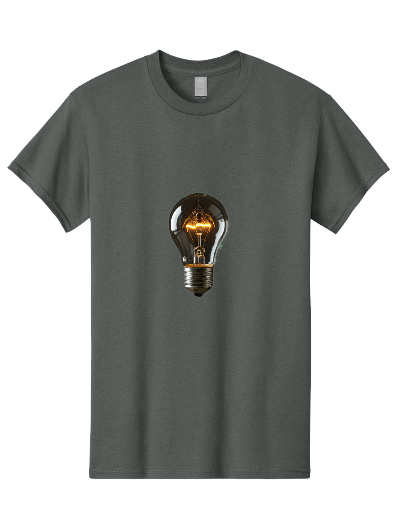 Light-Bulb-11 Men'S Graphic Tee, 100% Cotton, Comfortable Casual Summer Wear, Machine Washable, Vintage Camera, Old Camera, Antique Camera, Black Camera, Classic Photography, Photography Equipment, Nostalgic Device, Film Camera, Camera Art Baf874