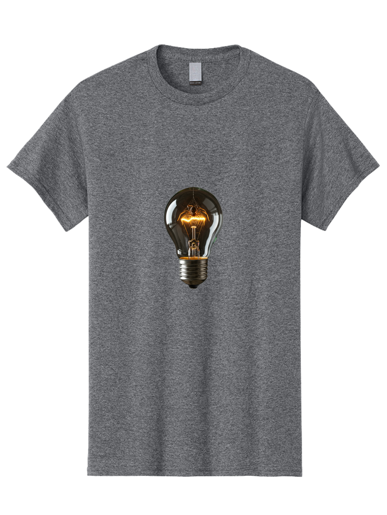 Light-Bulb-11 Men'S Graphic Tee, 100% Cotton, Comfortable Casual Summer Wear, Machine Washable, Vintage Camera, Old Camera, Antique Camera, Black Camera, Classic Photography, Photography Equipment, Nostalgic Device, Film Camera, Camera Art Baf874
