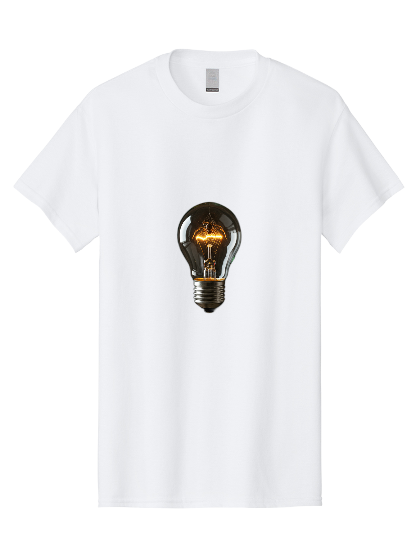 Light-Bulb-11 Men'S Graphic Tee, 100% Cotton, Comfortable Casual Summer Wear, Machine Washable, Vintage Camera, Old Camera, Antique Camera, Black Camera, Classic Photography, Photography Equipment, Nostalgic Device, Film Camera, Camera Art Baf874