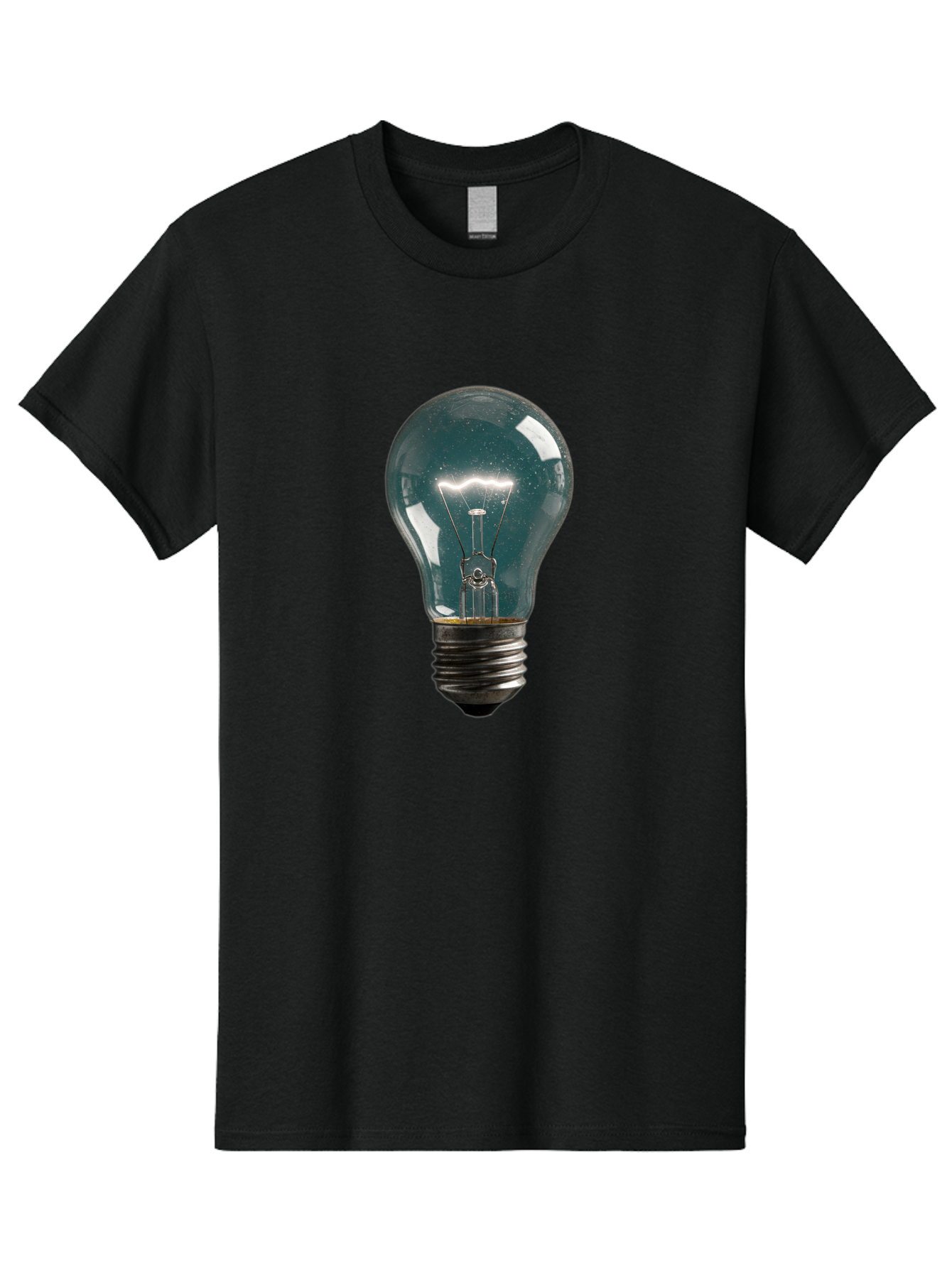 Light-Bulb-12 Men'S Graphic Tee, 100% Cotton, Comfortable Casual Summer Wear, Machine Washable, Vintage Camera, Old Camera, Antique Camera, Black Camera, Classic Photography, Photography Equipment, Nostalgic Device, Film Camera, Camera Art Baf875