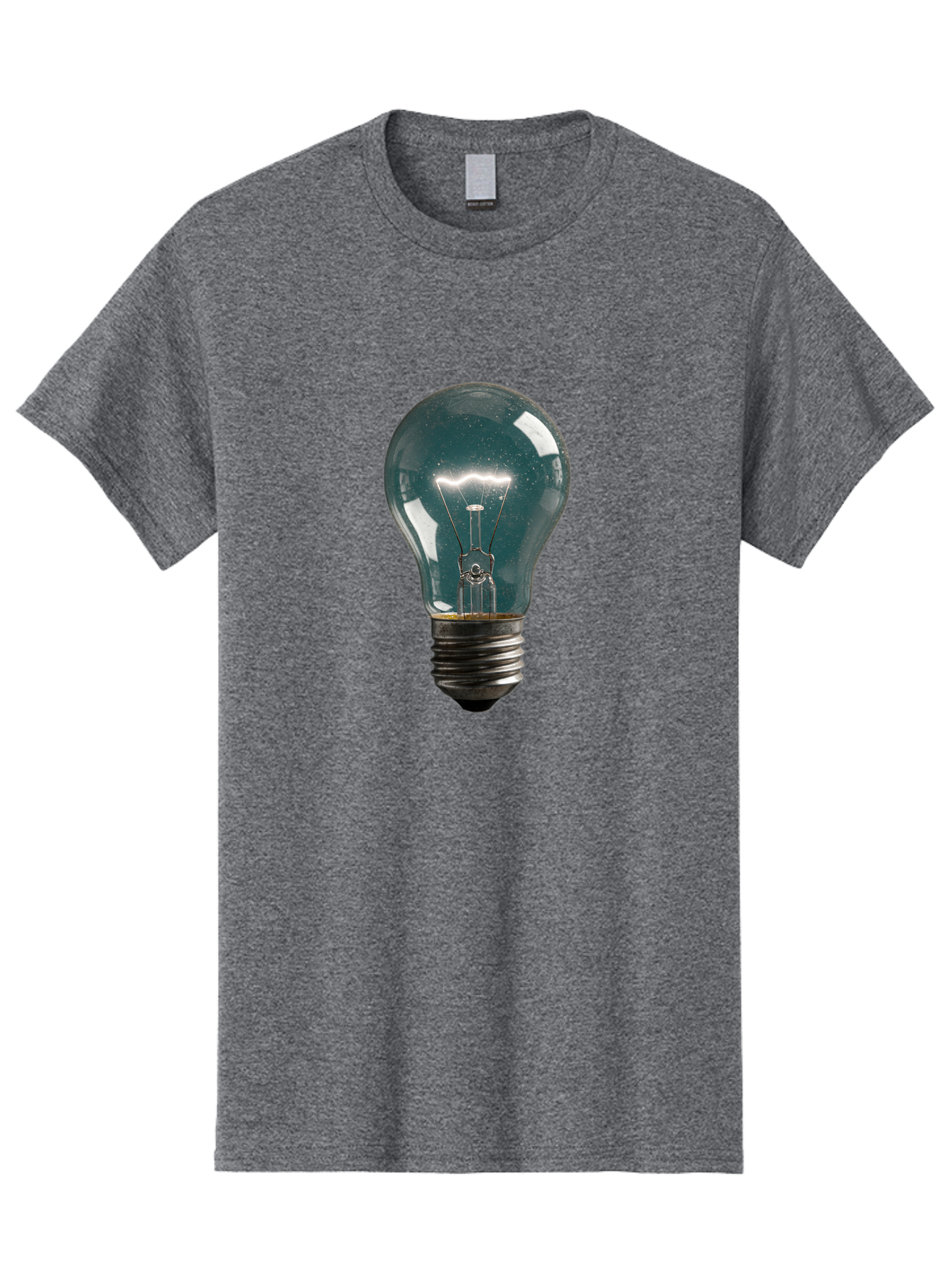 Light-Bulb-12 Men'S Graphic Tee, 100% Cotton, Comfortable Casual Summer Wear, Machine Washable, Vintage Camera, Old Camera, Antique Camera, Black Camera, Classic Photography, Photography Equipment, Nostalgic Device, Film Camera, Camera Art Baf875