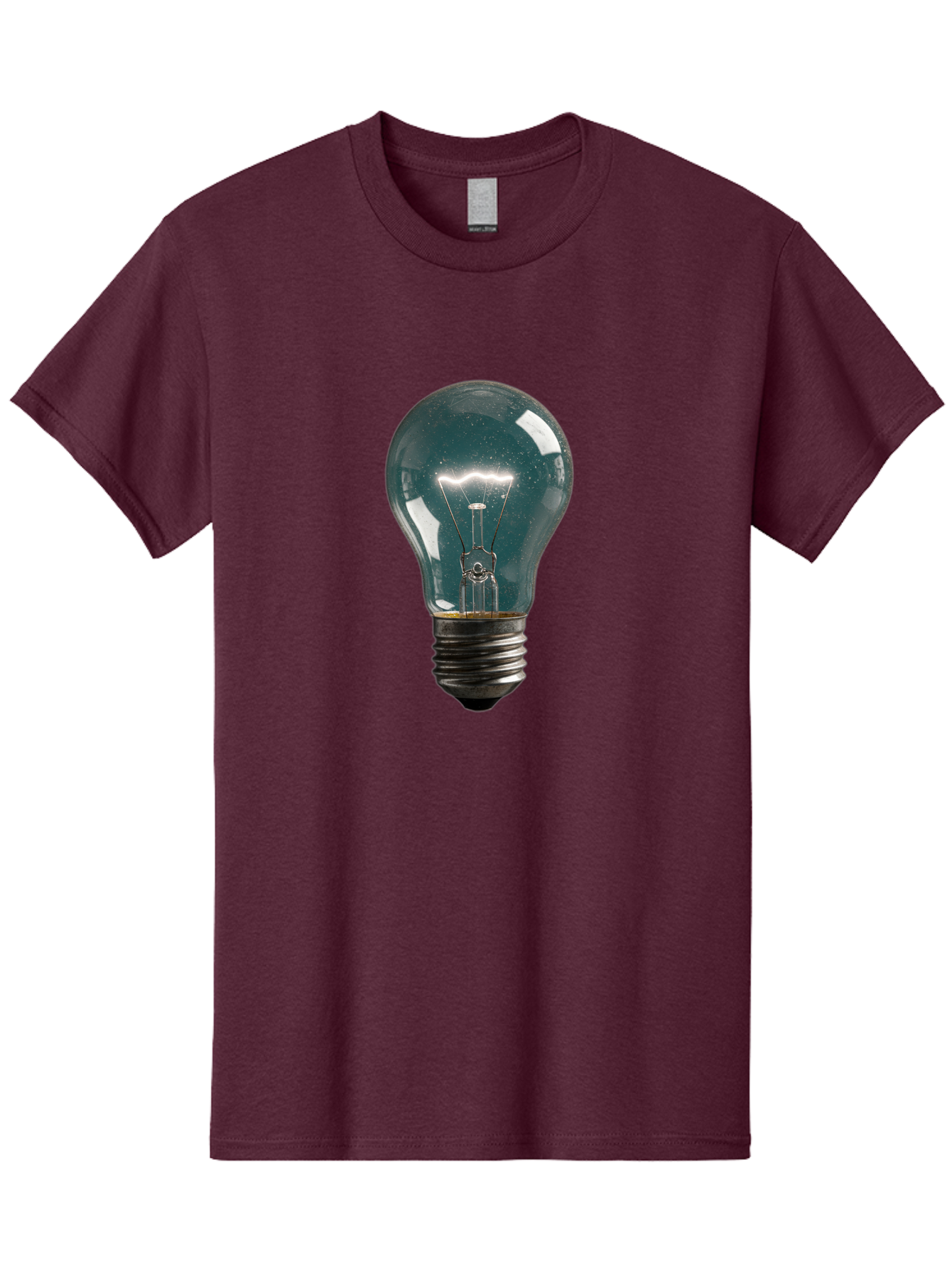 Light-Bulb-12 Men'S Graphic Tee, 100% Cotton, Comfortable Casual Summer Wear, Machine Washable, Vintage Camera, Old Camera, Antique Camera, Black Camera, Classic Photography, Photography Equipment, Nostalgic Device, Film Camera, Camera Art Baf875