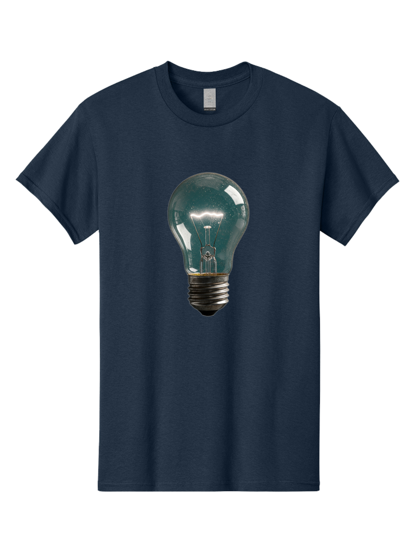 Light-Bulb-12 Men'S Graphic Tee, 100% Cotton, Comfortable Casual Summer Wear, Machine Washable, Vintage Camera, Old Camera, Antique Camera, Black Camera, Classic Photography, Photography Equipment, Nostalgic Device, Film Camera, Camera Art Baf875