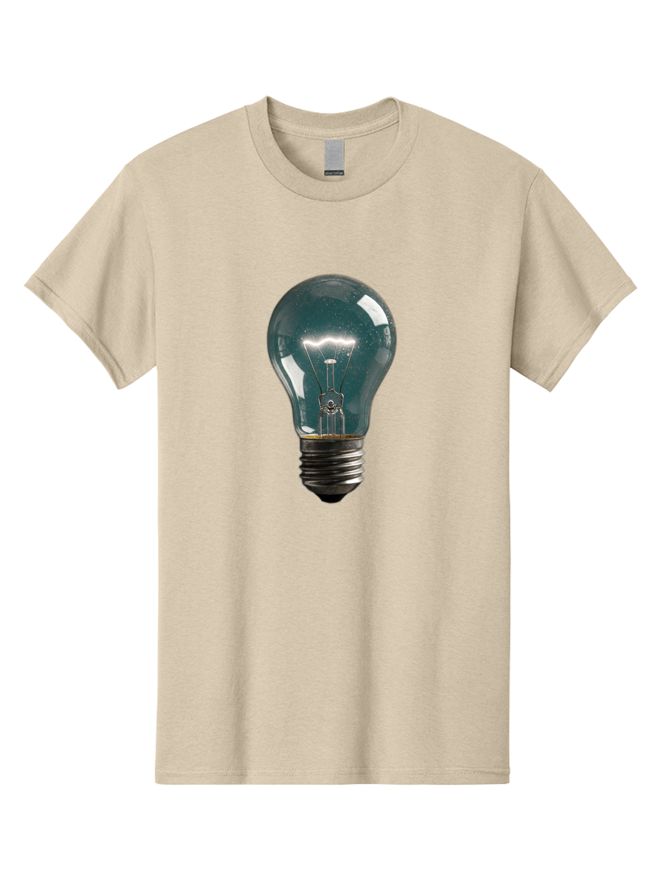 Light-Bulb-12 Men'S Graphic Tee, 100% Cotton, Comfortable Casual Summer Wear, Machine Washable, Vintage Camera, Old Camera, Antique Camera, Black Camera, Classic Photography, Photography Equipment, Nostalgic Device, Film Camera, Camera Art Baf875