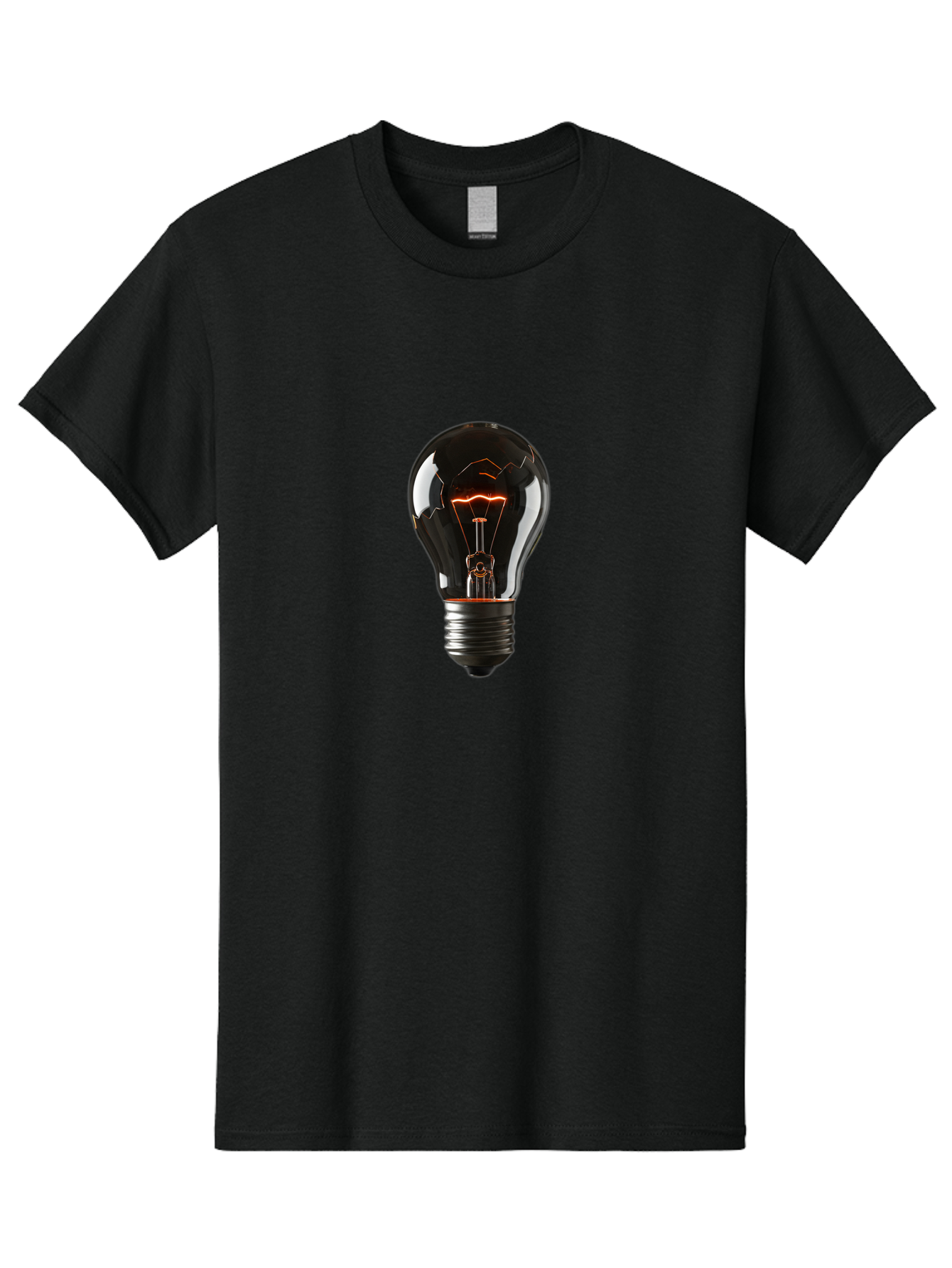 Light-Bulb-15 Men'S Graphic Tee, 100% Cotton, Comfortable Casual Summer Wear, Machine Washable, Vintage Camera, Old Camera, Antique Camera, Black Camera, Classic Photography, Photography Equipment, Nostalgic Device, Film Camera, Camera Art Baf878
