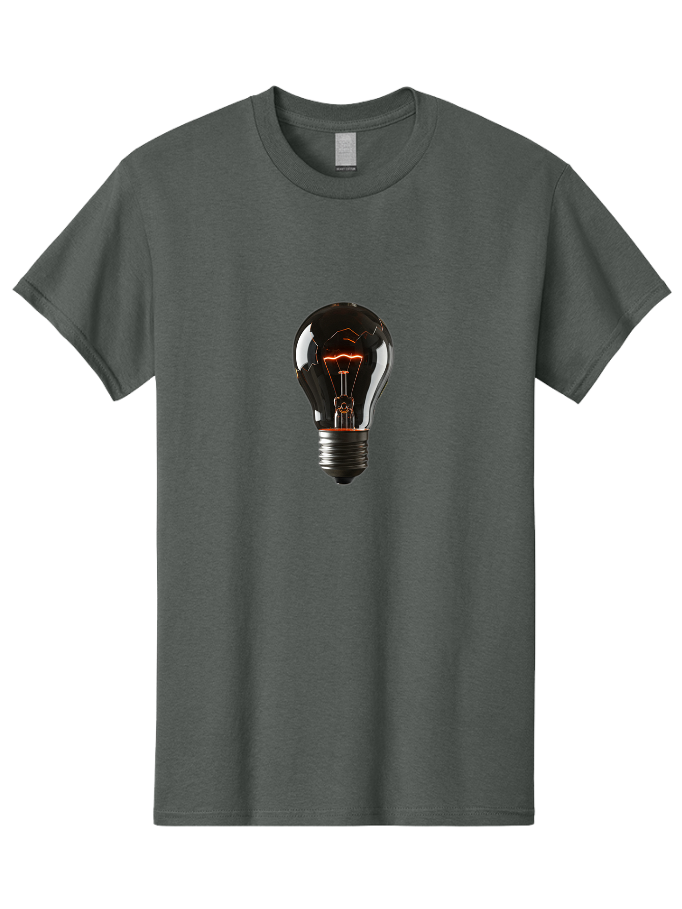 Light-Bulb-15 Men'S Graphic Tee, 100% Cotton, Comfortable Casual Summer Wear, Machine Washable, Vintage Camera, Old Camera, Antique Camera, Black Camera, Classic Photography, Photography Equipment, Nostalgic Device, Film Camera, Camera Art Baf878