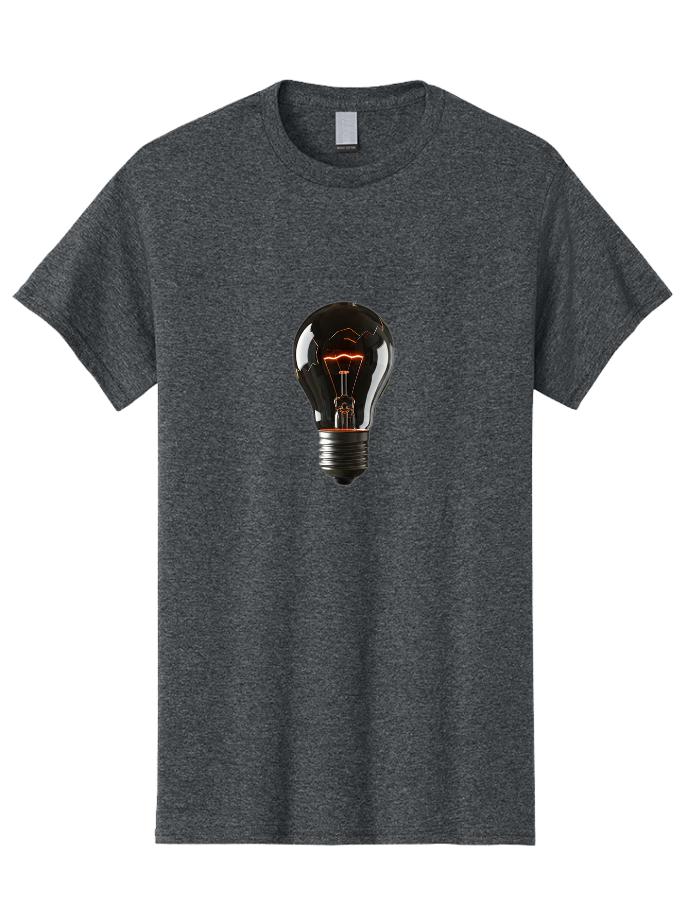 Light-Bulb-15 Men'S Graphic Tee, 100% Cotton, Comfortable Casual Summer Wear, Machine Washable, Vintage Camera, Old Camera, Antique Camera, Black Camera, Classic Photography, Photography Equipment, Nostalgic Device, Film Camera, Camera Art Baf878