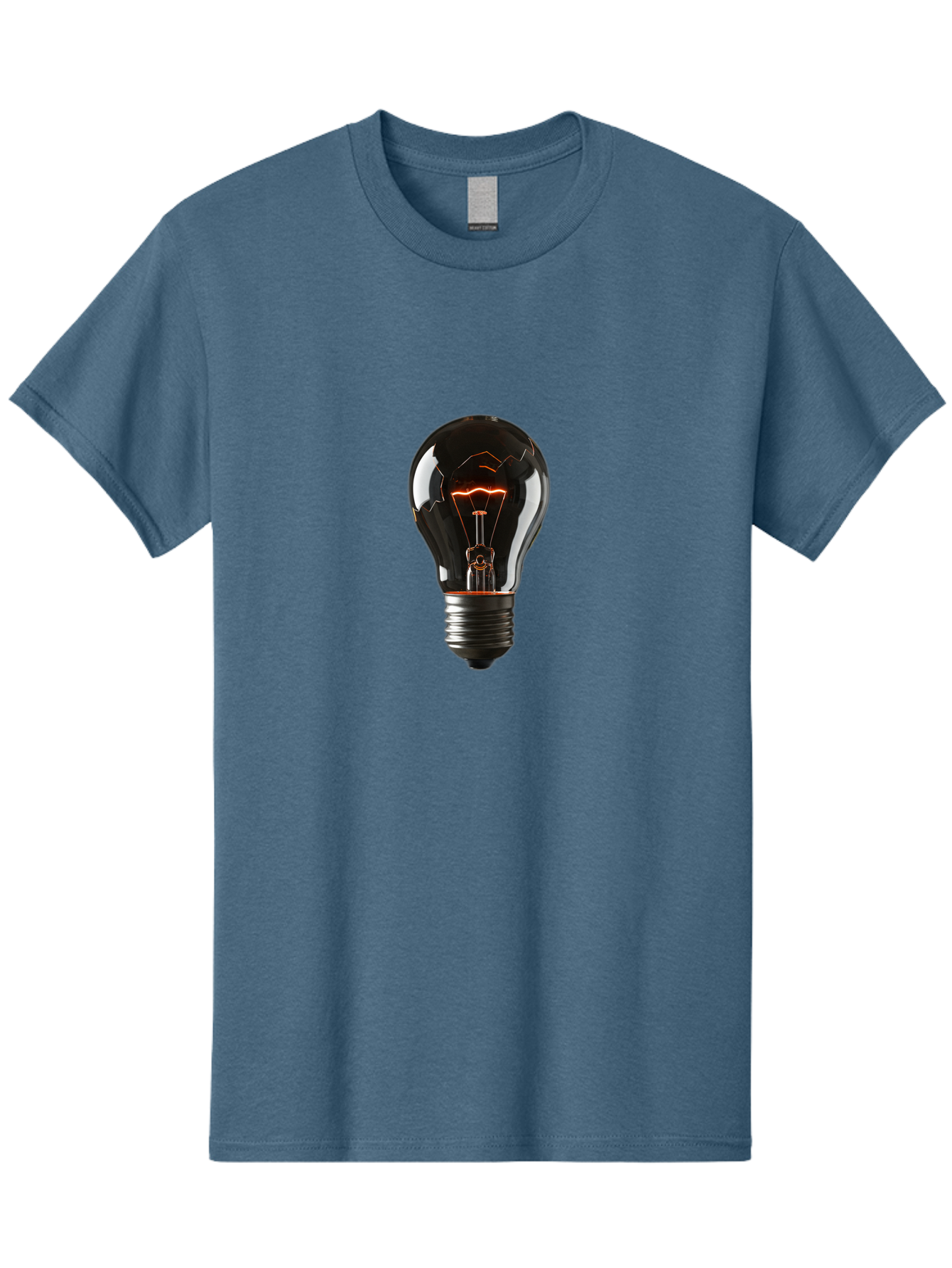 Light-Bulb-15 Men'S Graphic Tee, 100% Cotton, Comfortable Casual Summer Wear, Machine Washable, Vintage Camera, Old Camera, Antique Camera, Black Camera, Classic Photography, Photography Equipment, Nostalgic Device, Film Camera, Camera Art Baf878