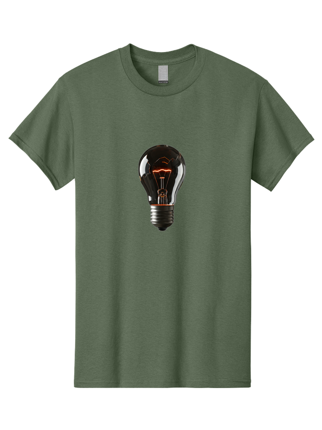 Light-Bulb-15 Men'S Graphic Tee, 100% Cotton, Comfortable Casual Summer Wear, Machine Washable, Vintage Camera, Old Camera, Antique Camera, Black Camera, Classic Photography, Photography Equipment, Nostalgic Device, Film Camera, Camera Art Baf878