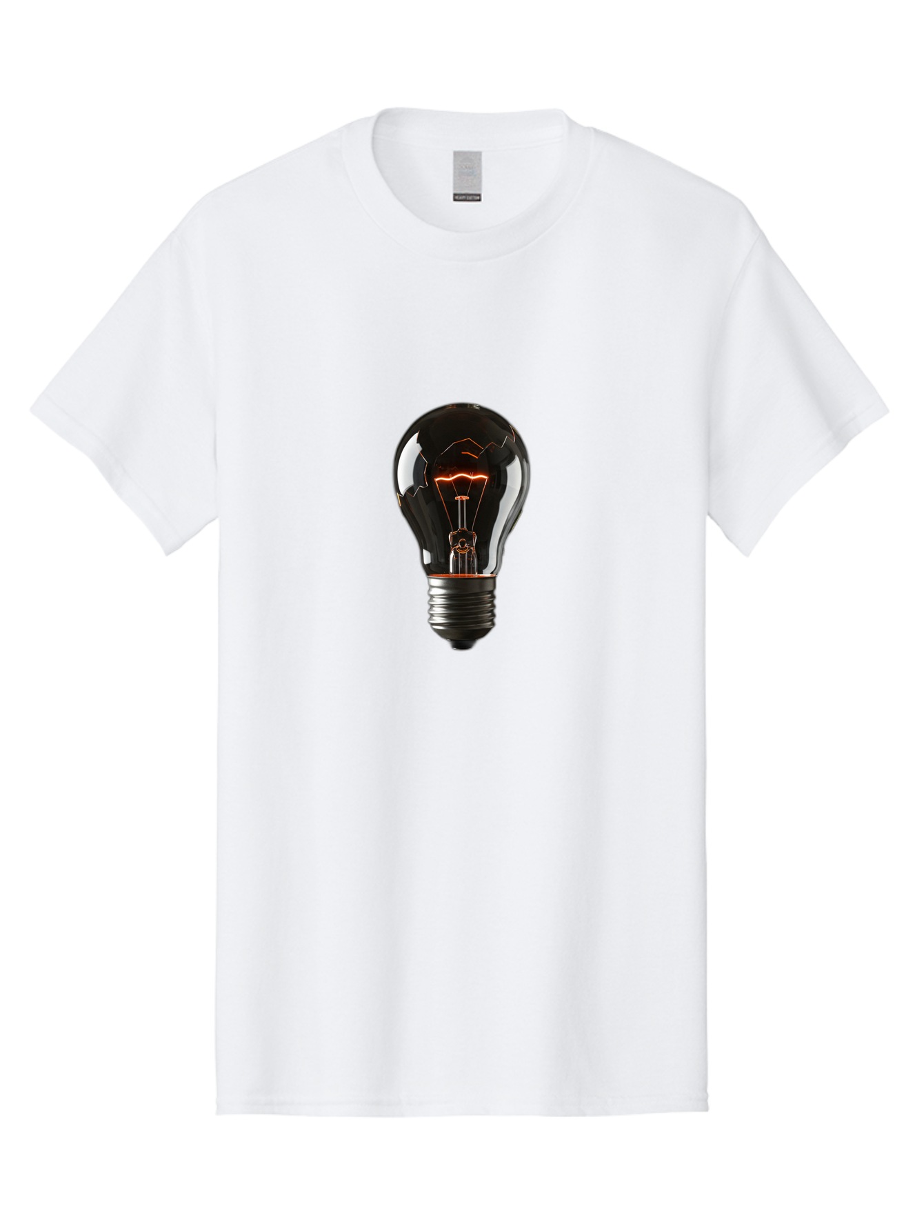 Light-Bulb-15 Men'S Graphic Tee, 100% Cotton, Comfortable Casual Summer Wear, Machine Washable, Vintage Camera, Old Camera, Antique Camera, Black Camera, Classic Photography, Photography Equipment, Nostalgic Device, Film Camera, Camera Art Baf878