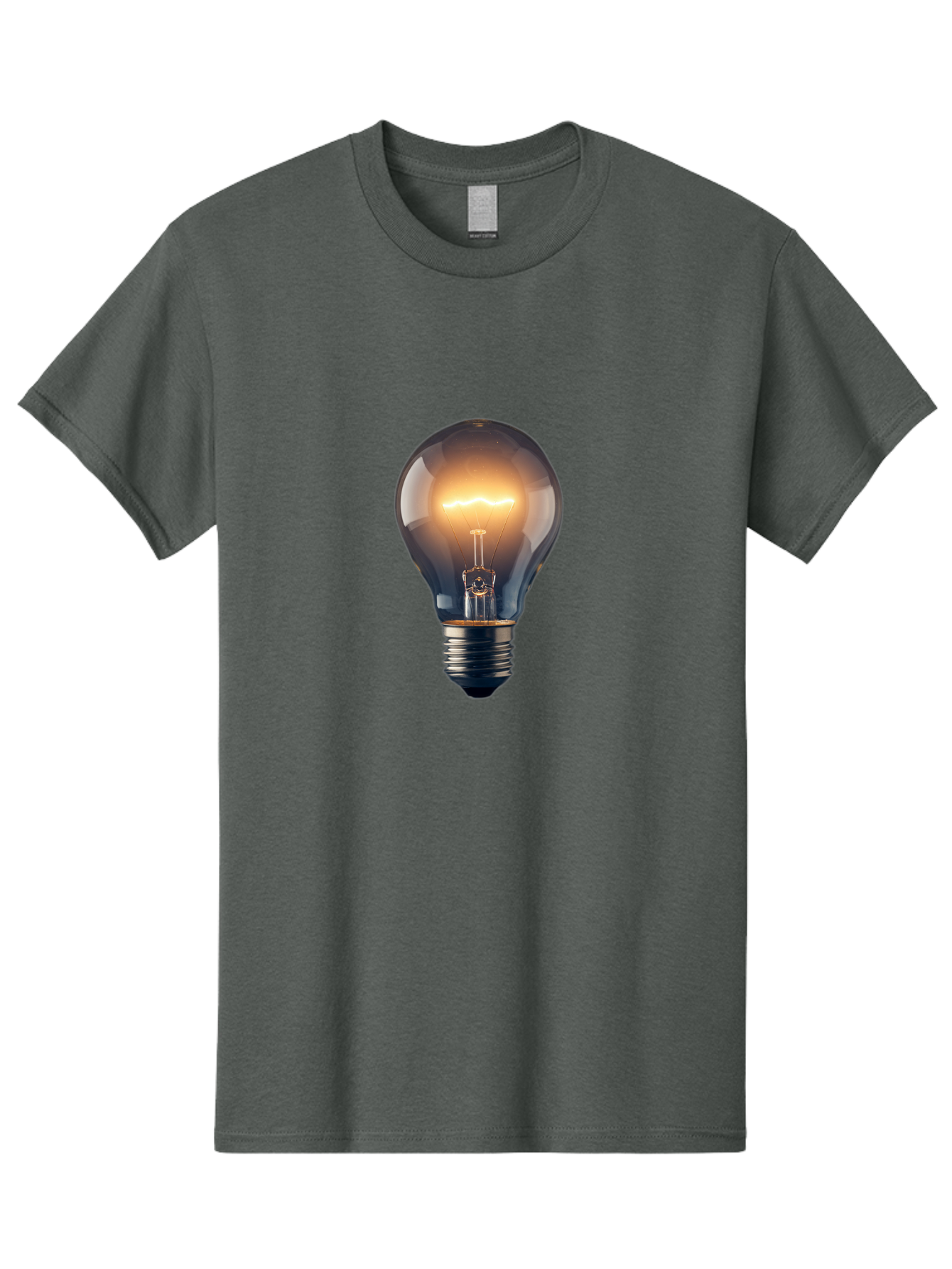 Light-Bulb-2 Men'S Graphic Tee, 100% Cotton, Comfortable Casual Summer Wear, Machine Washable, Vintage Camera, Old Camera, Antique Camera, Black Camera, Classic Photography, Photography Equipment, Nostalgic Device, Film Camera, Camera Art Baf879