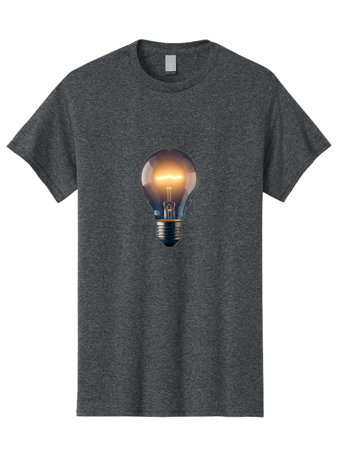 Light-Bulb-2 Men'S Graphic Tee, 100% Cotton, Comfortable Casual Summer Wear, Machine Washable, Vintage Camera, Old Camera, Antique Camera, Black Camera, Classic Photography, Photography Equipment, Nostalgic Device, Film Camera, Camera Art Baf879