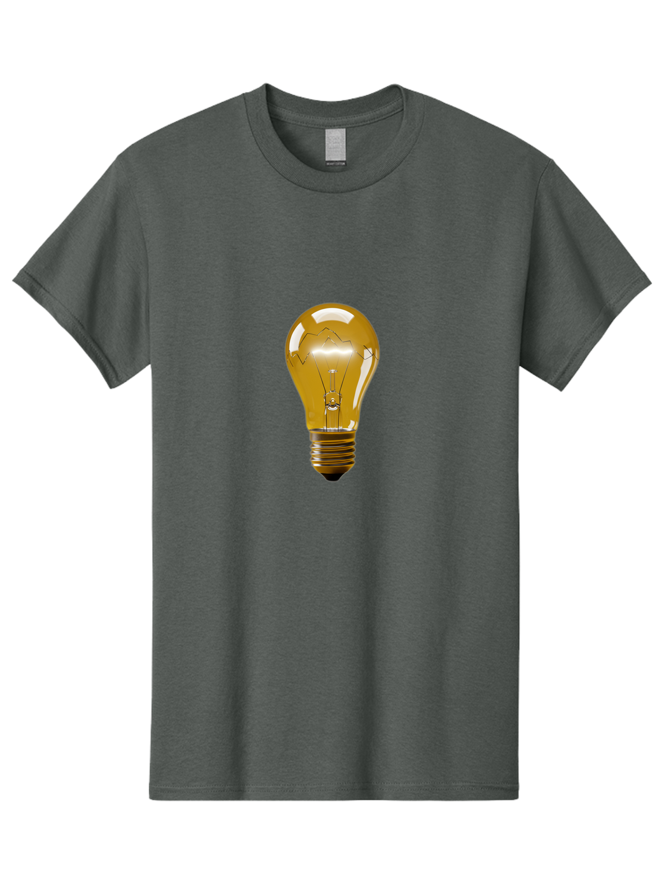 Light-Bulb-3 Men'S Graphic Tee, 100% Cotton, Comfortable Casual Summer Wear, Machine Washable, Vintage Camera, Old Camera, Antique Camera, Black Camera, Classic Photography, Photography Equipment, Nostalgic Device, Film Camera, Camera Art Baf880