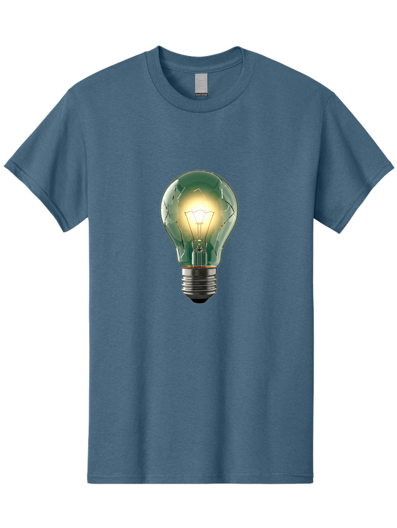 Light-Bulb-4 Men'S Graphic Tee, 100% Cotton, Comfortable Casual Summer Wear, Machine Washable, Vintage Camera, Old Camera, Antique Camera, Black Camera, Classic Photography, Photography Equipment, Nostalgic Device, Film Camera, Camera Art Baf881