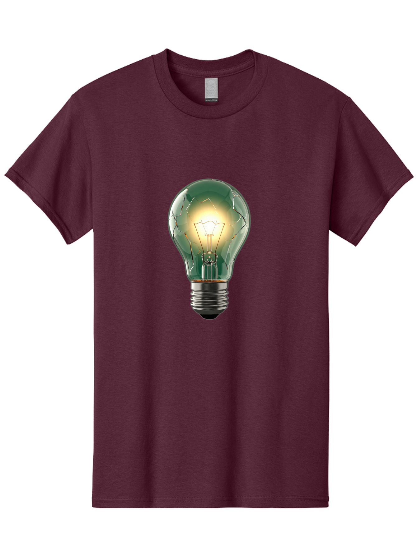 Light-Bulb-4 Men'S Graphic Tee, 100% Cotton, Comfortable Casual Summer Wear, Machine Washable, Vintage Camera, Old Camera, Antique Camera, Black Camera, Classic Photography, Photography Equipment, Nostalgic Device, Film Camera, Camera Art Baf881