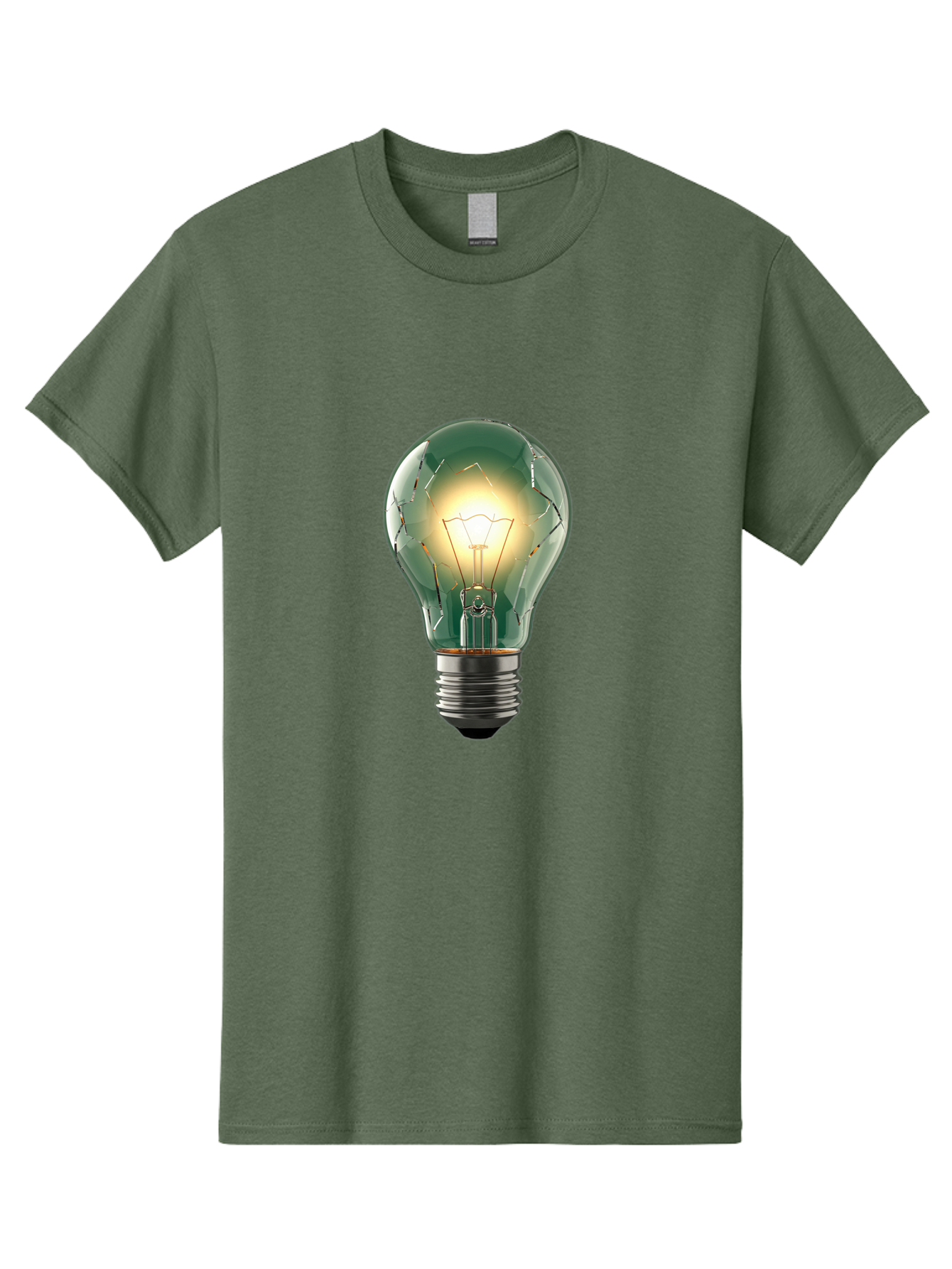 Light-Bulb-4 Men'S Graphic Tee, 100% Cotton, Comfortable Casual Summer Wear, Machine Washable, Vintage Camera, Old Camera, Antique Camera, Black Camera, Classic Photography, Photography Equipment, Nostalgic Device, Film Camera, Camera Art Baf881