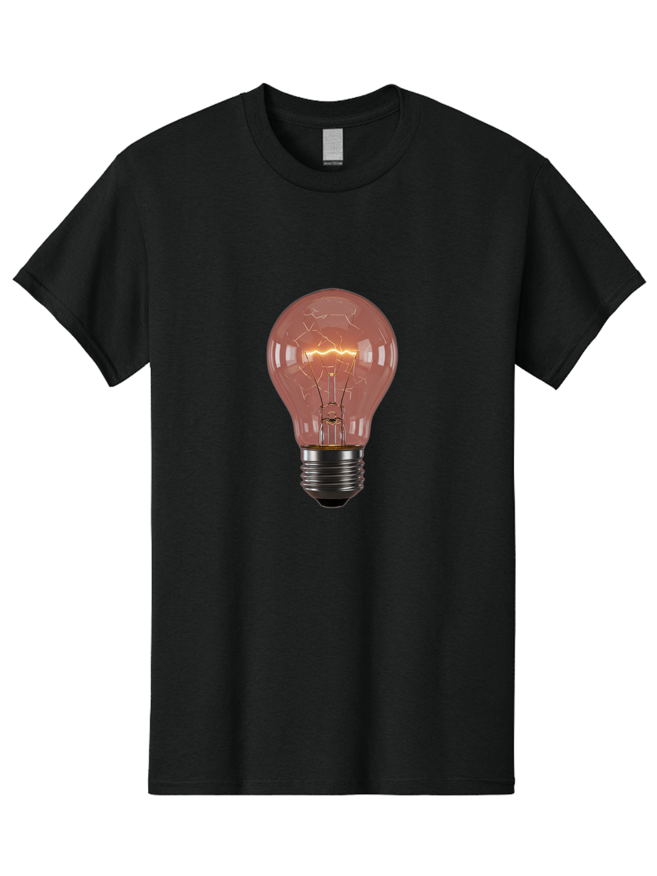 Light-Bulb-5 Men'S Graphic Tee, 100% Cotton, Comfortable Casual Summer Wear, Machine Washable, Vintage Camera, Old Camera, Antique Camera, Black Camera, Classic Photography, Photography Equipment, Nostalgic Device, Film Camera, Camera Art Baf882