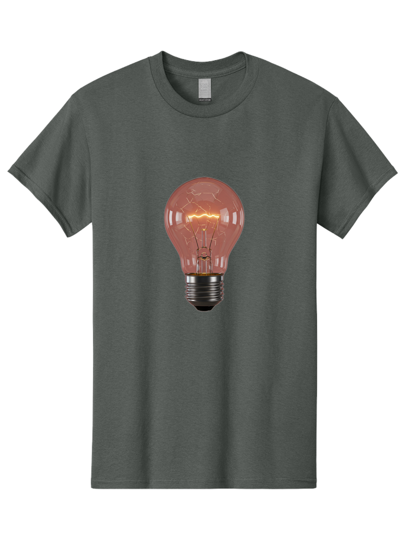 Light-Bulb-5 Men'S Graphic Tee, 100% Cotton, Comfortable Casual Summer Wear, Machine Washable, Vintage Camera, Old Camera, Antique Camera, Black Camera, Classic Photography, Photography Equipment, Nostalgic Device, Film Camera, Camera Art Baf882