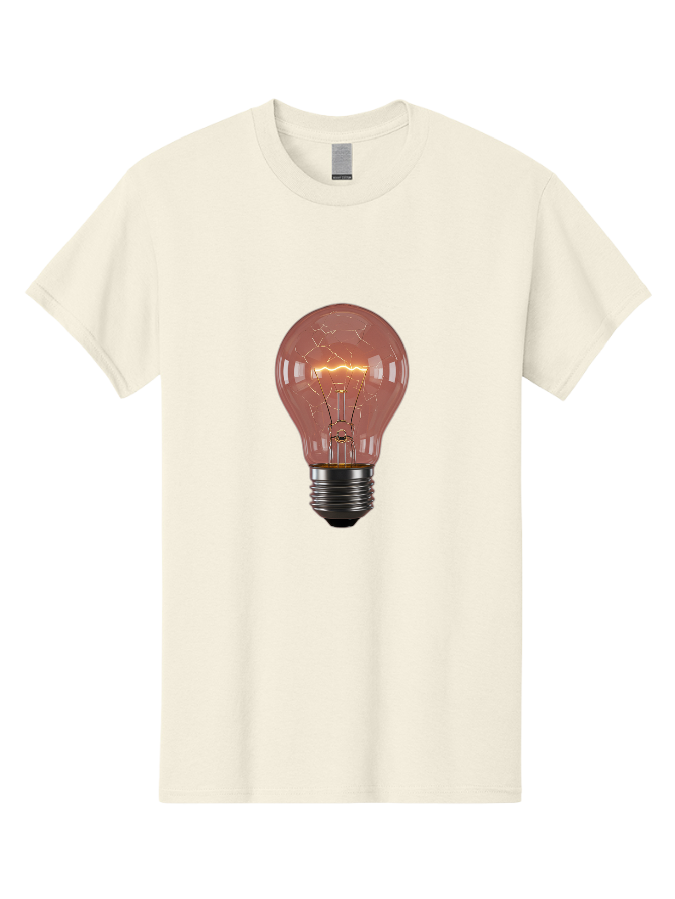 Light-Bulb-5 Men'S Graphic Tee, 100% Cotton, Comfortable Casual Summer Wear, Machine Washable, Vintage Camera, Old Camera, Antique Camera, Black Camera, Classic Photography, Photography Equipment, Nostalgic Device, Film Camera, Camera Art Baf882