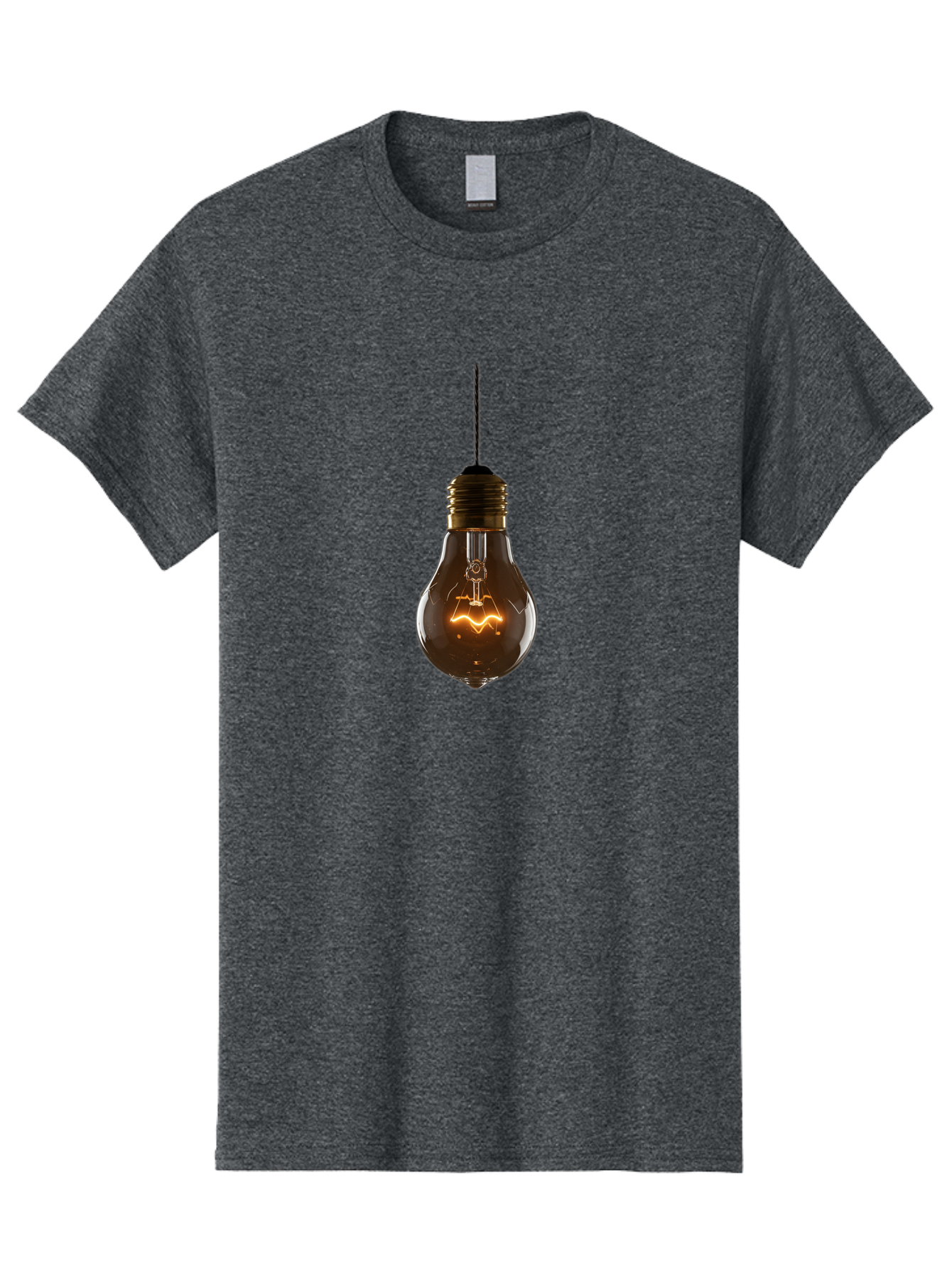 Light-Bulb-6 Men'S Graphic Tee, 100% Cotton, Comfortable Casual Summer Wear, Machine Washable, Vintage Camera, Old Camera, Antique Camera, Black Camera, Classic Photography, Photography Equipment, Nostalgic Device, Film Camera, Camera Art Baf883