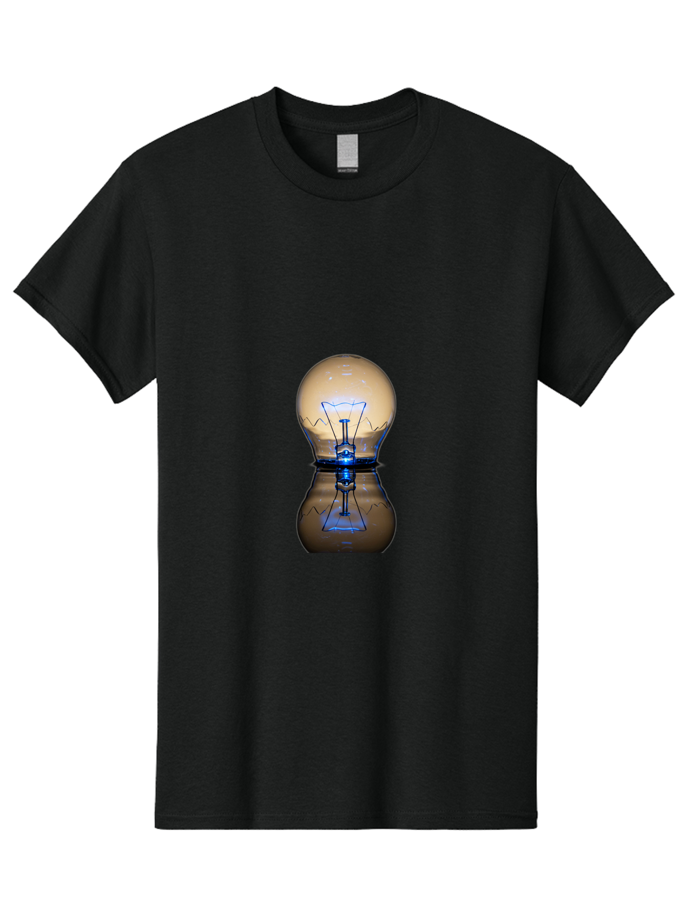 Light-Bulb-7 Men'S Graphic Tee, 100% Cotton, Comfortable Casual Summer Wear, Machine Washable, Vintage Camera, Old Camera, Antique Camera, Black Camera, Classic Photography, Photography Equipment, Nostalgic Device, Film Camera, Camera Art Baf884