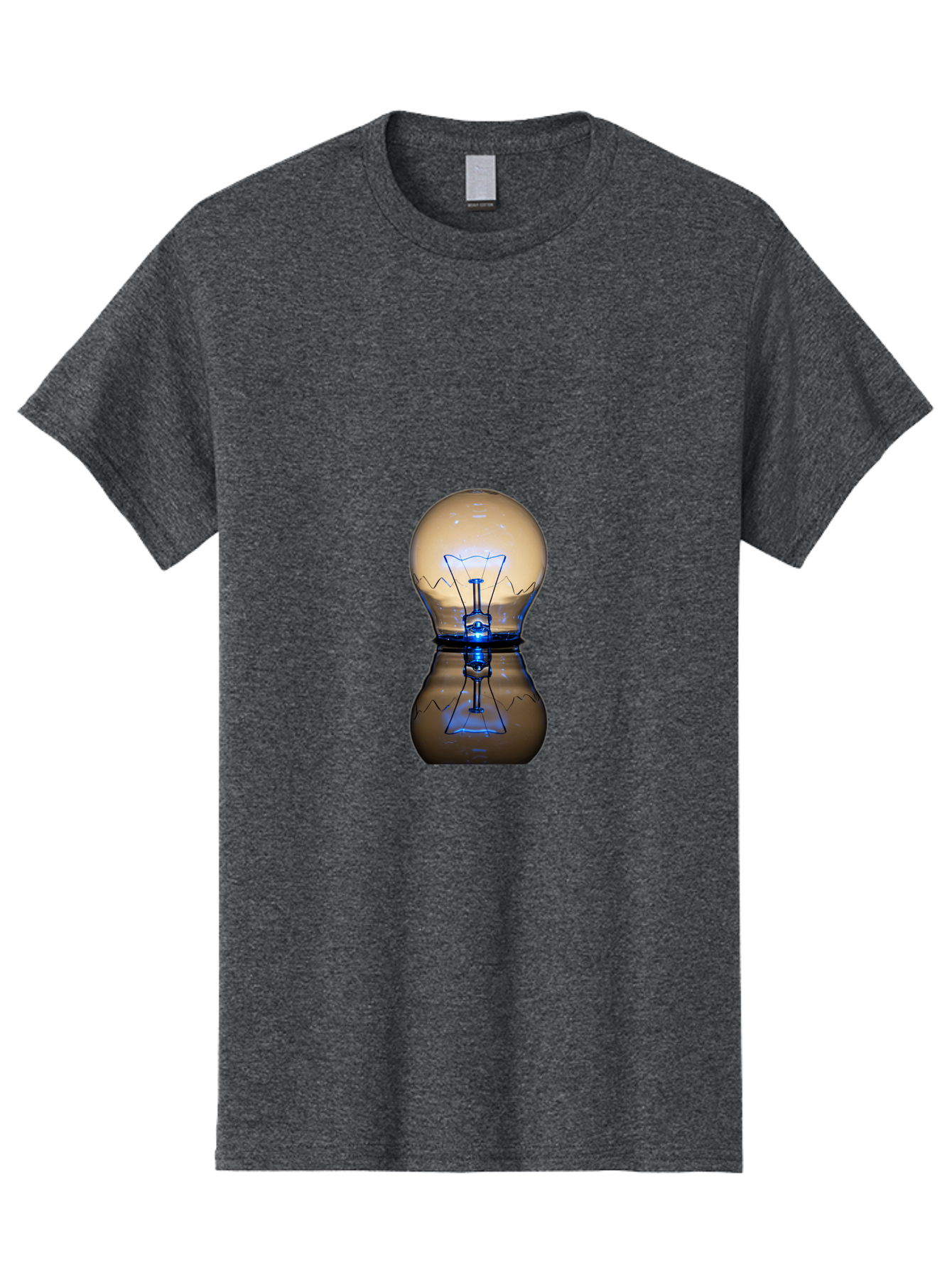 Light-Bulb-7 Men'S Graphic Tee, 100% Cotton, Comfortable Casual Summer Wear, Machine Washable, Vintage Camera, Old Camera, Antique Camera, Black Camera, Classic Photography, Photography Equipment, Nostalgic Device, Film Camera, Camera Art Baf884