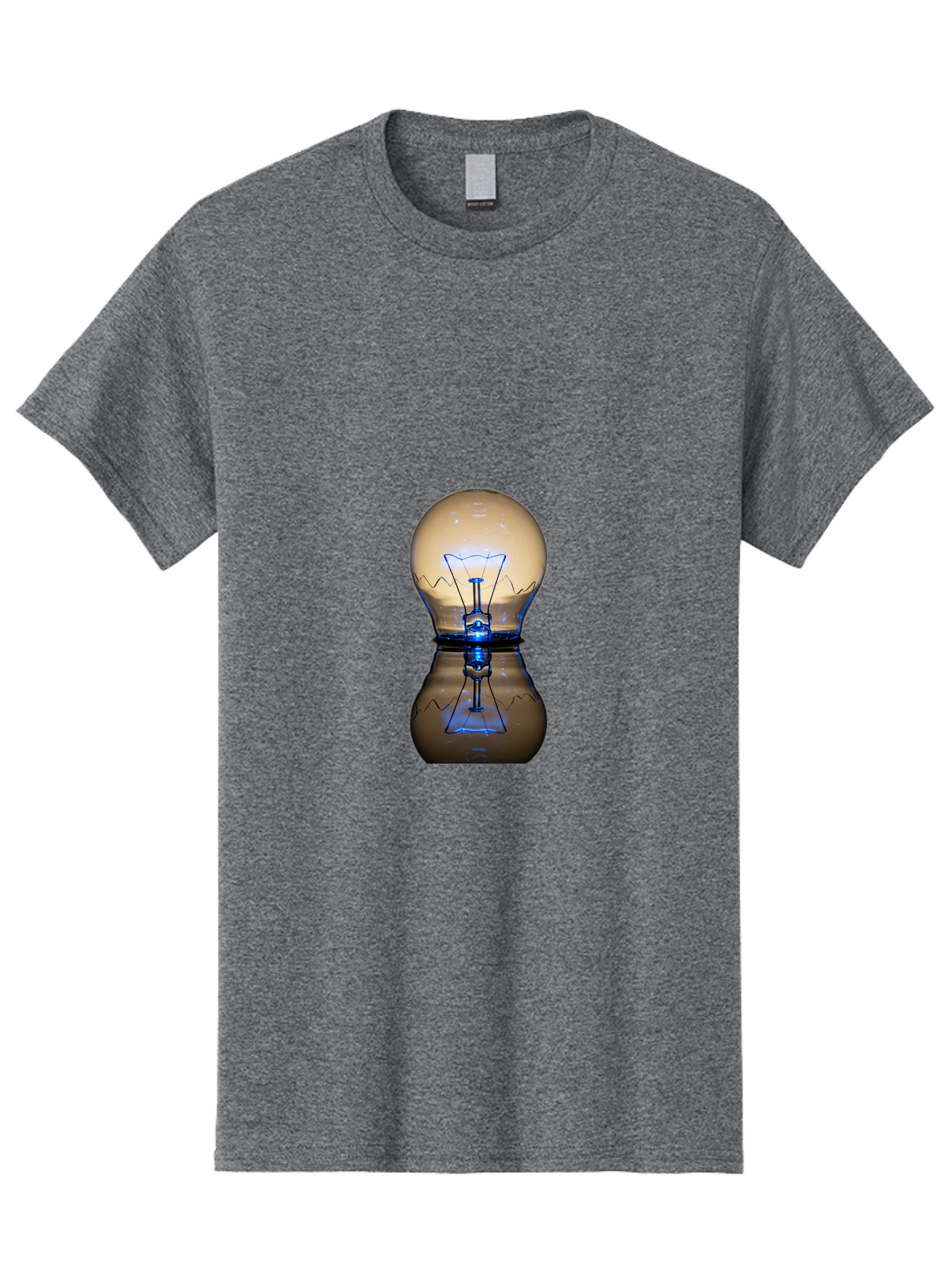 Light-Bulb-7 Men'S Graphic Tee, 100% Cotton, Comfortable Casual Summer Wear, Machine Washable, Vintage Camera, Old Camera, Antique Camera, Black Camera, Classic Photography, Photography Equipment, Nostalgic Device, Film Camera, Camera Art Baf884