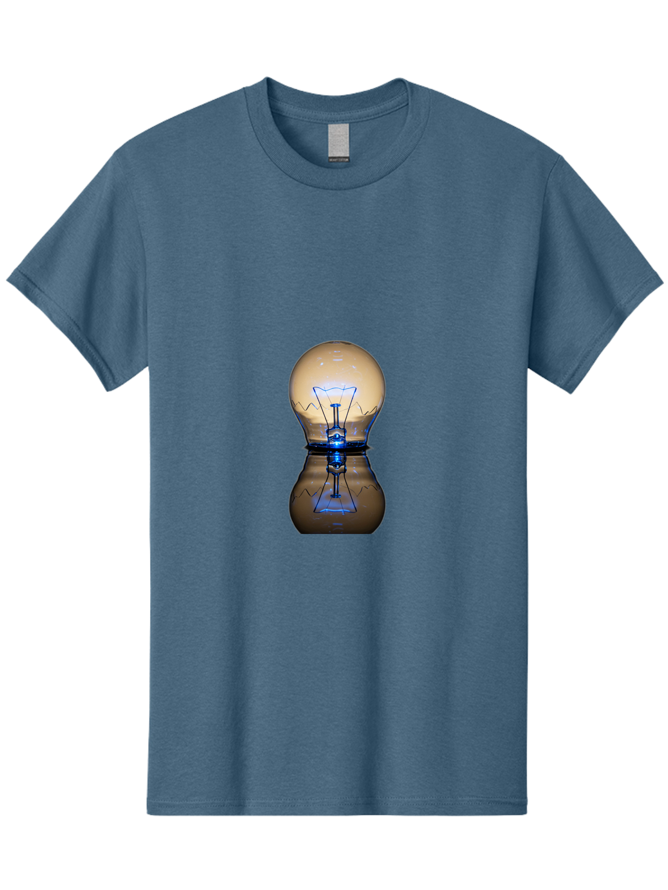 Light-Bulb-7 Men'S Graphic Tee, 100% Cotton, Comfortable Casual Summer Wear, Machine Washable, Vintage Camera, Old Camera, Antique Camera, Black Camera, Classic Photography, Photography Equipment, Nostalgic Device, Film Camera, Camera Art Baf884