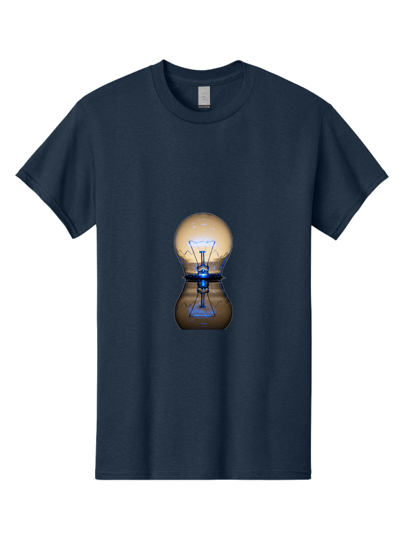 Light-Bulb-7 Men'S Graphic Tee, 100% Cotton, Comfortable Casual Summer Wear, Machine Washable, Vintage Camera, Old Camera, Antique Camera, Black Camera, Classic Photography, Photography Equipment, Nostalgic Device, Film Camera, Camera Art Baf884