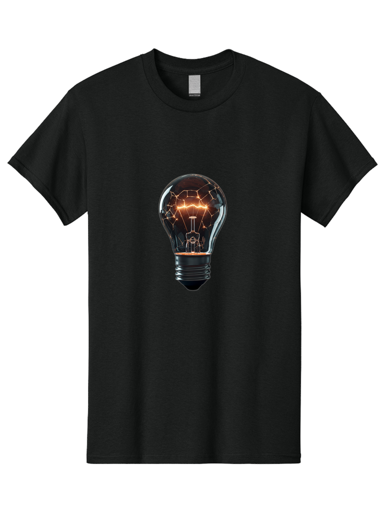 Light-Bulb-8 Men'S Graphic Tee, 100% Cotton, Comfortable Casual Summer Wear, Machine Washable, Vintage Camera, Old Camera, Antique Camera, Black Camera, Classic Photography, Photography Equipment, Nostalgic Device, Film Camera, Camera Art Baf885