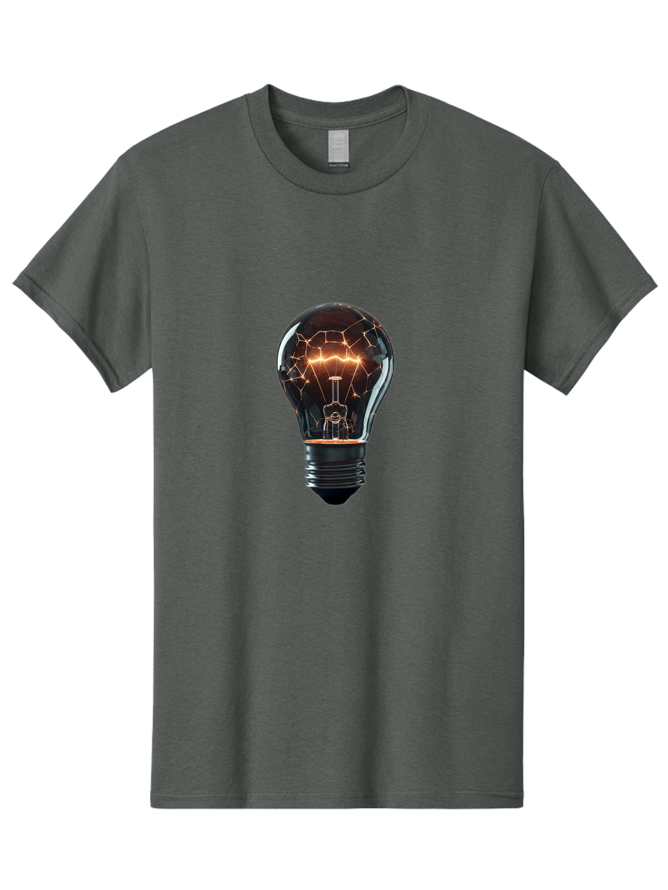 Light-Bulb-8 Men'S Graphic Tee, 100% Cotton, Comfortable Casual Summer Wear, Machine Washable, Vintage Camera, Old Camera, Antique Camera, Black Camera, Classic Photography, Photography Equipment, Nostalgic Device, Film Camera, Camera Art Baf885