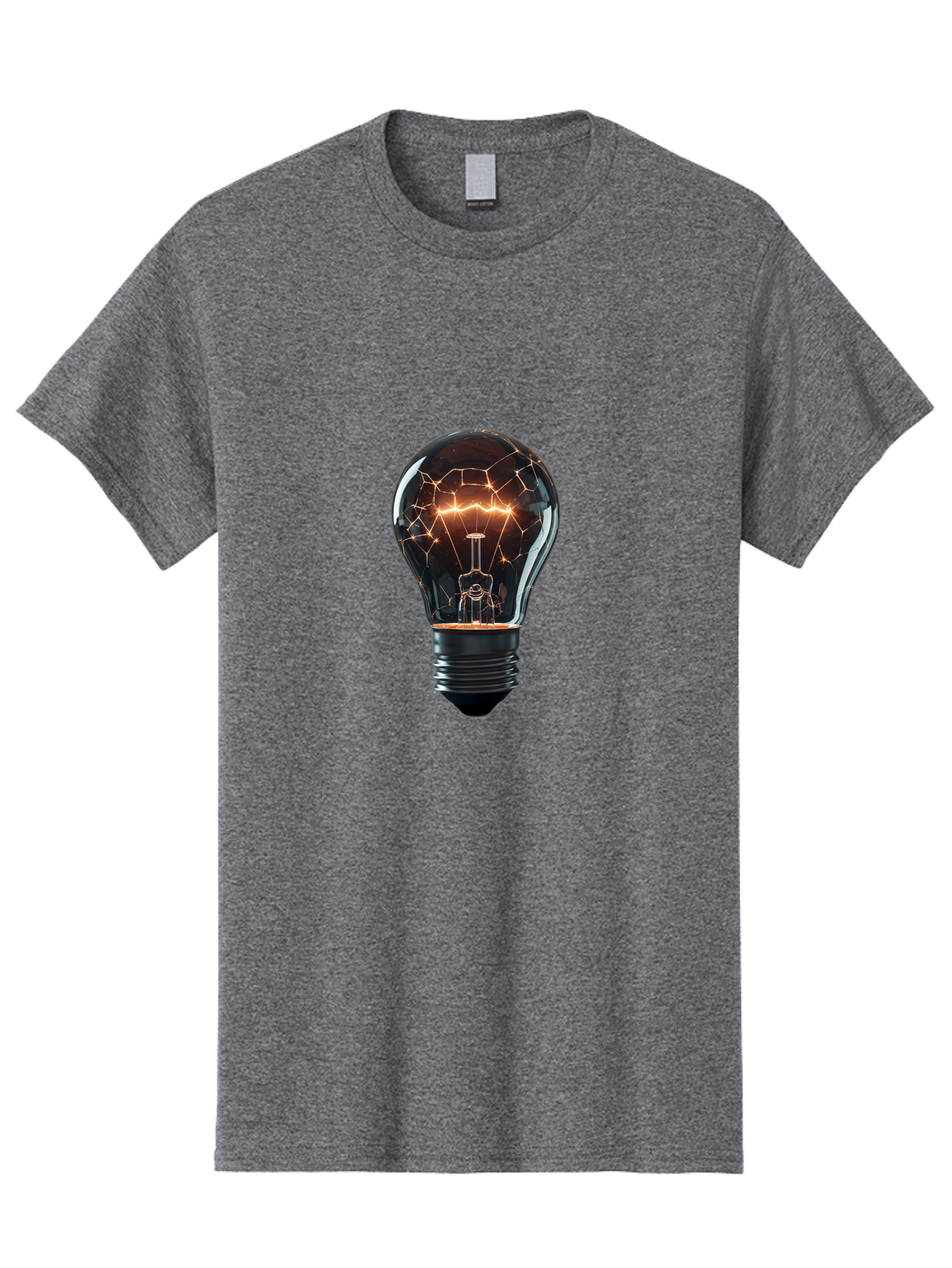 Light-Bulb-8 Men'S Graphic Tee, 100% Cotton, Comfortable Casual Summer Wear, Machine Washable, Vintage Camera, Old Camera, Antique Camera, Black Camera, Classic Photography, Photography Equipment, Nostalgic Device, Film Camera, Camera Art Baf885