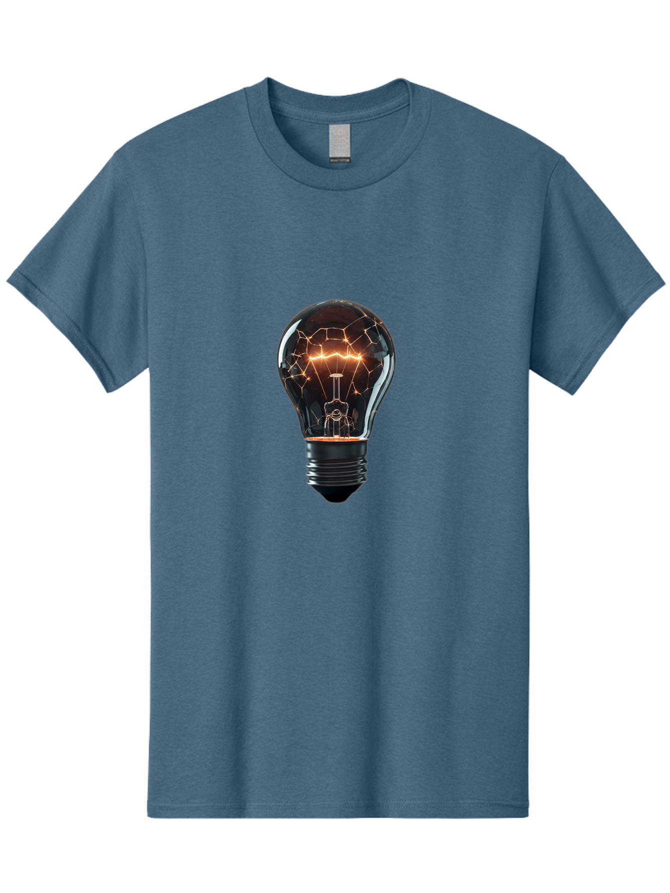 Light-Bulb-8 Men'S Graphic Tee, 100% Cotton, Comfortable Casual Summer Wear, Machine Washable, Vintage Camera, Old Camera, Antique Camera, Black Camera, Classic Photography, Photography Equipment, Nostalgic Device, Film Camera, Camera Art Baf885