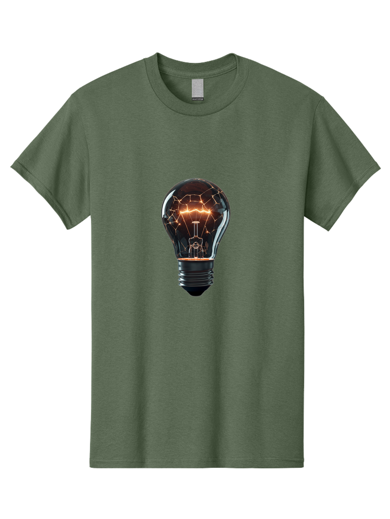 Light-Bulb-8 Men'S Graphic Tee, 100% Cotton, Comfortable Casual Summer Wear, Machine Washable, Vintage Camera, Old Camera, Antique Camera, Black Camera, Classic Photography, Photography Equipment, Nostalgic Device, Film Camera, Camera Art Baf885