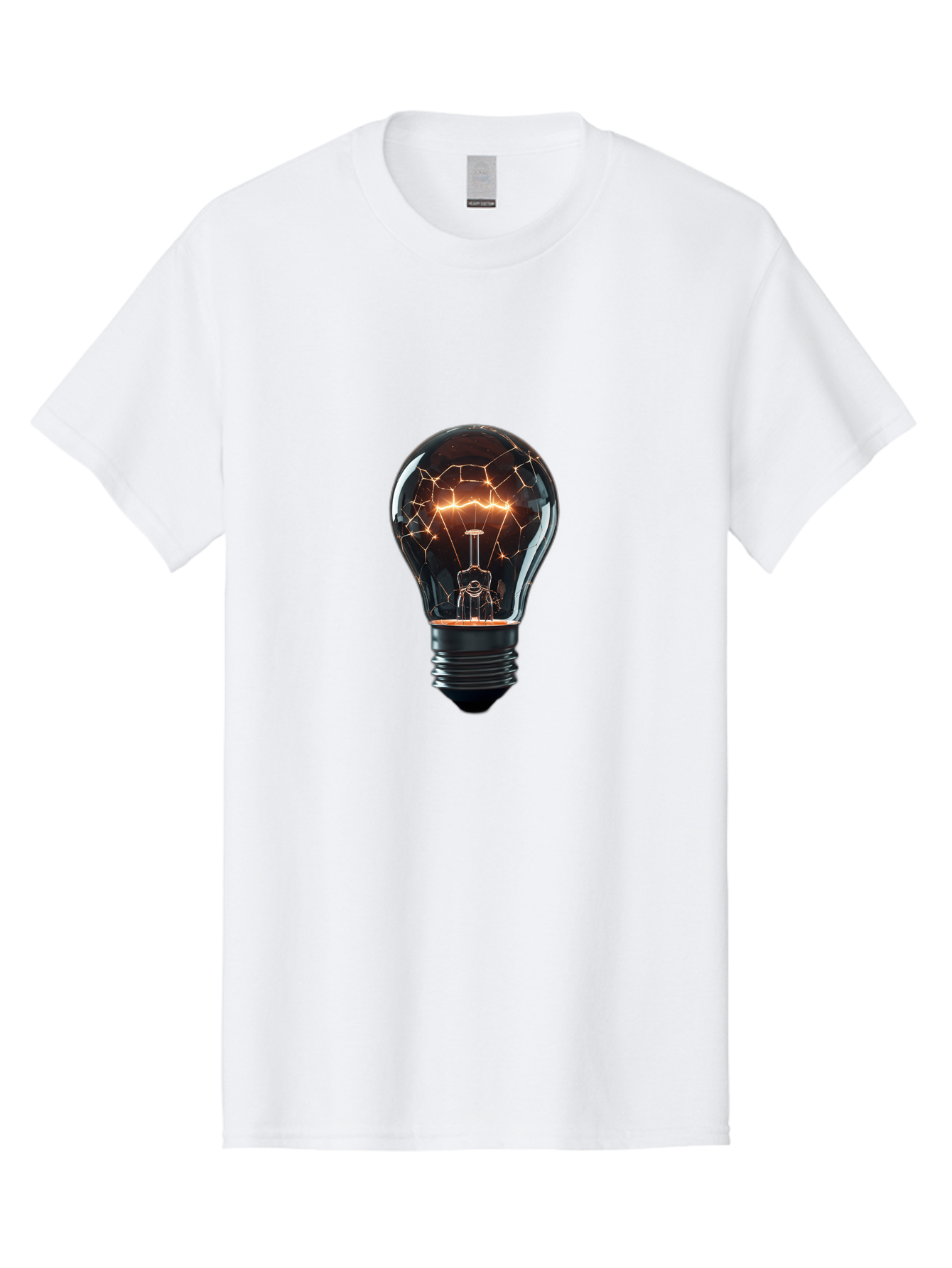 Light-Bulb-8 Men'S Graphic Tee, 100% Cotton, Comfortable Casual Summer Wear, Machine Washable, Vintage Camera, Old Camera, Antique Camera, Black Camera, Classic Photography, Photography Equipment, Nostalgic Device, Film Camera, Camera Art Baf885