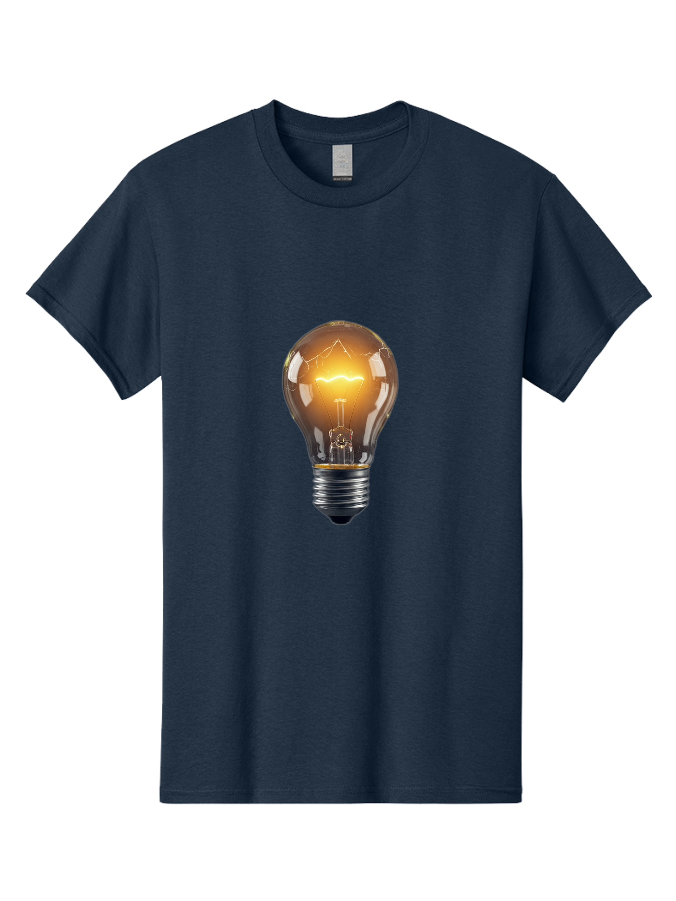 Light-Bulb-9 Men'S Graphic Tee, 100% Cotton, Comfortable Casual Summer Wear, Machine Washable, Vintage Camera, Old Camera, Antique Camera, Black Camera, Classic Photography, Photography Equipment, Nostalgic Device, Film Camera, Camera Art Baf886