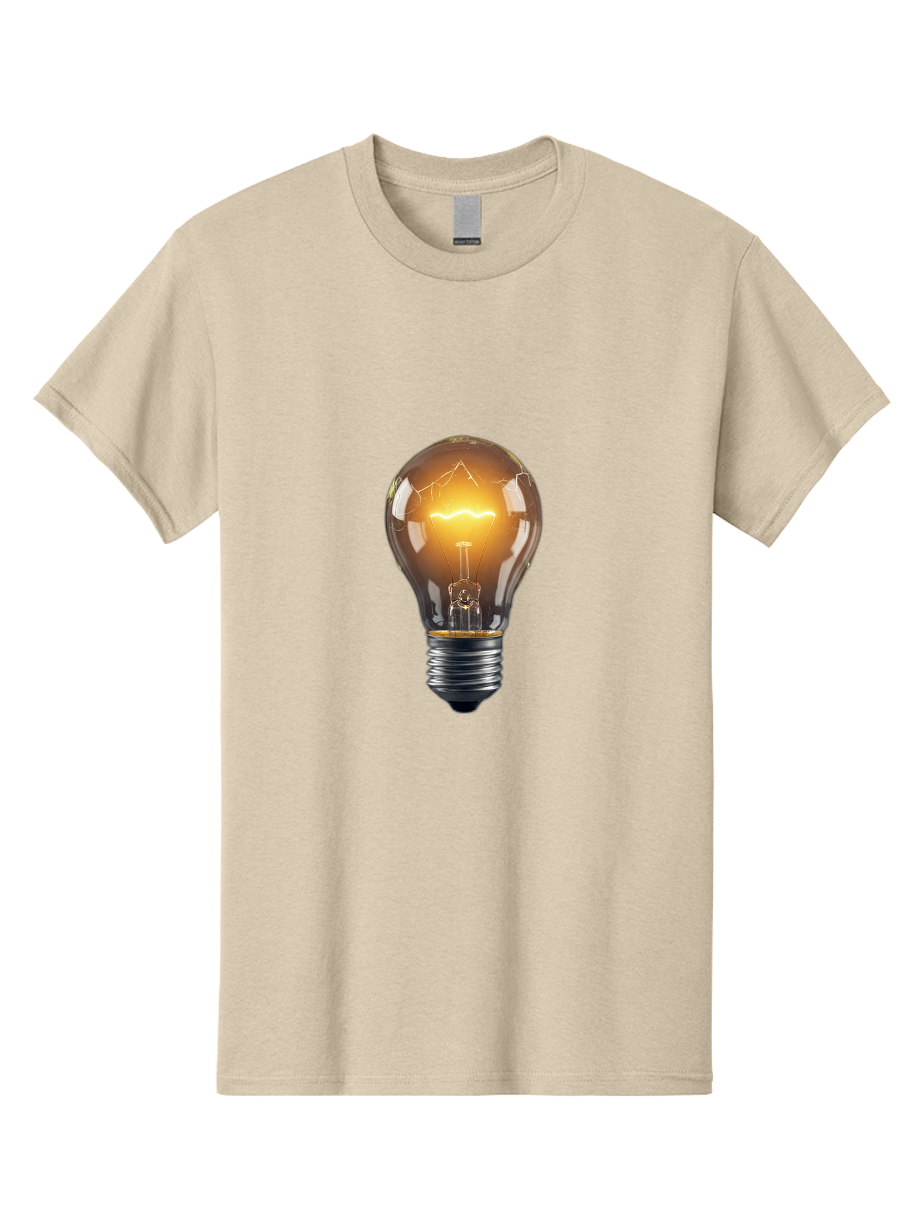 Light-Bulb-9 Men'S Graphic Tee, 100% Cotton, Comfortable Casual Summer Wear, Machine Washable, Vintage Camera, Old Camera, Antique Camera, Black Camera, Classic Photography, Photography Equipment, Nostalgic Device, Film Camera, Camera Art Baf886