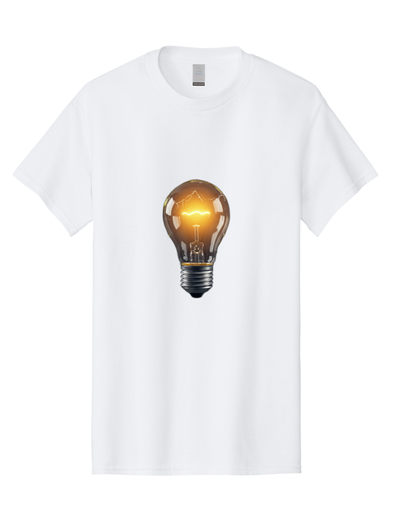 Light-Bulb-9 Men'S Graphic Tee, 100% Cotton, Comfortable Casual Summer Wear, Machine Washable, Vintage Camera, Old Camera, Antique Camera, Black Camera, Classic Photography, Photography Equipment, Nostalgic Device, Film Camera, Camera Art Baf886